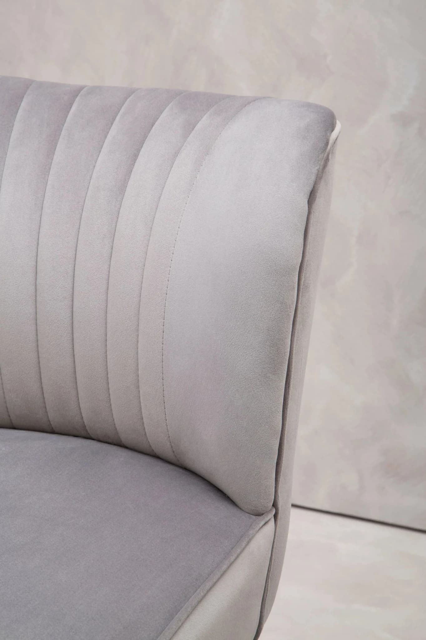 Regents Park Grey Velvet Chair - Seating, photo 3 of 8