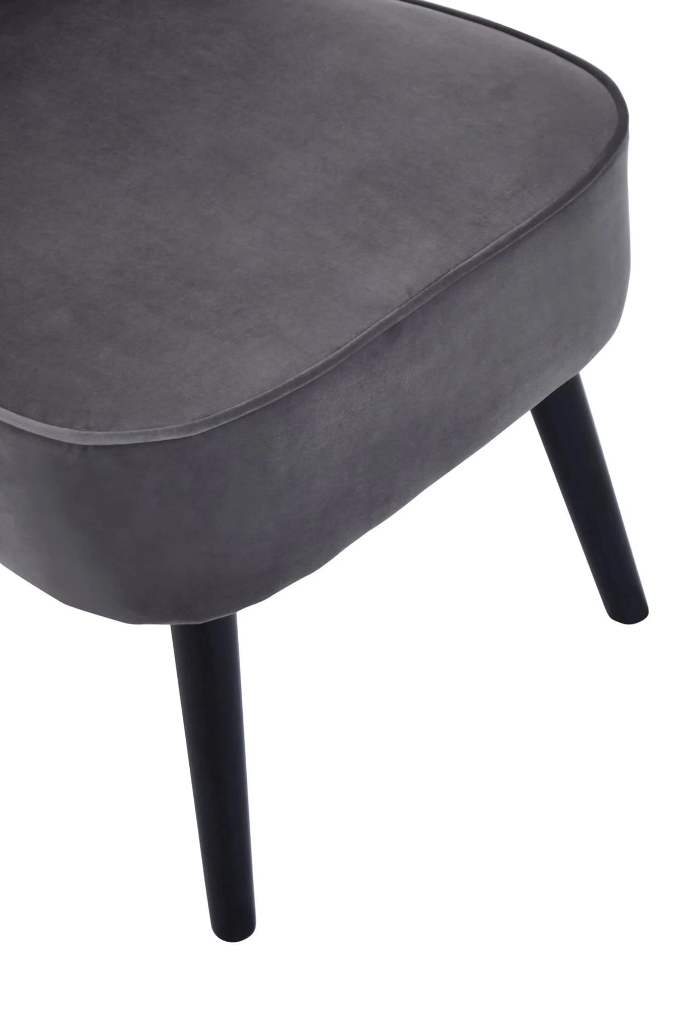 Regents Park Grey Velvet Chair - Seating, photo 8 of 8