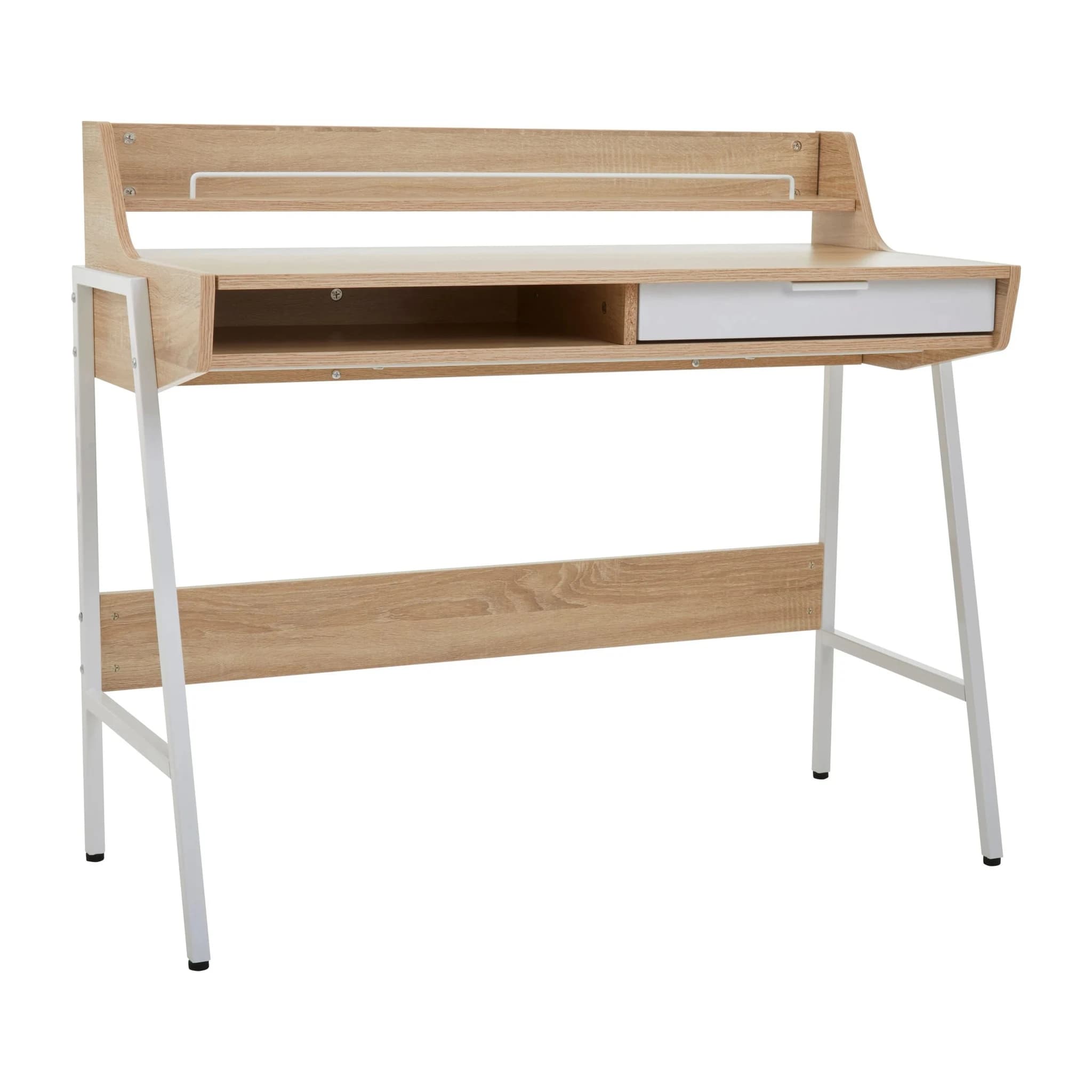 Bradbury Natural Oak Veneer Desk - Tables, photo 2 of 8