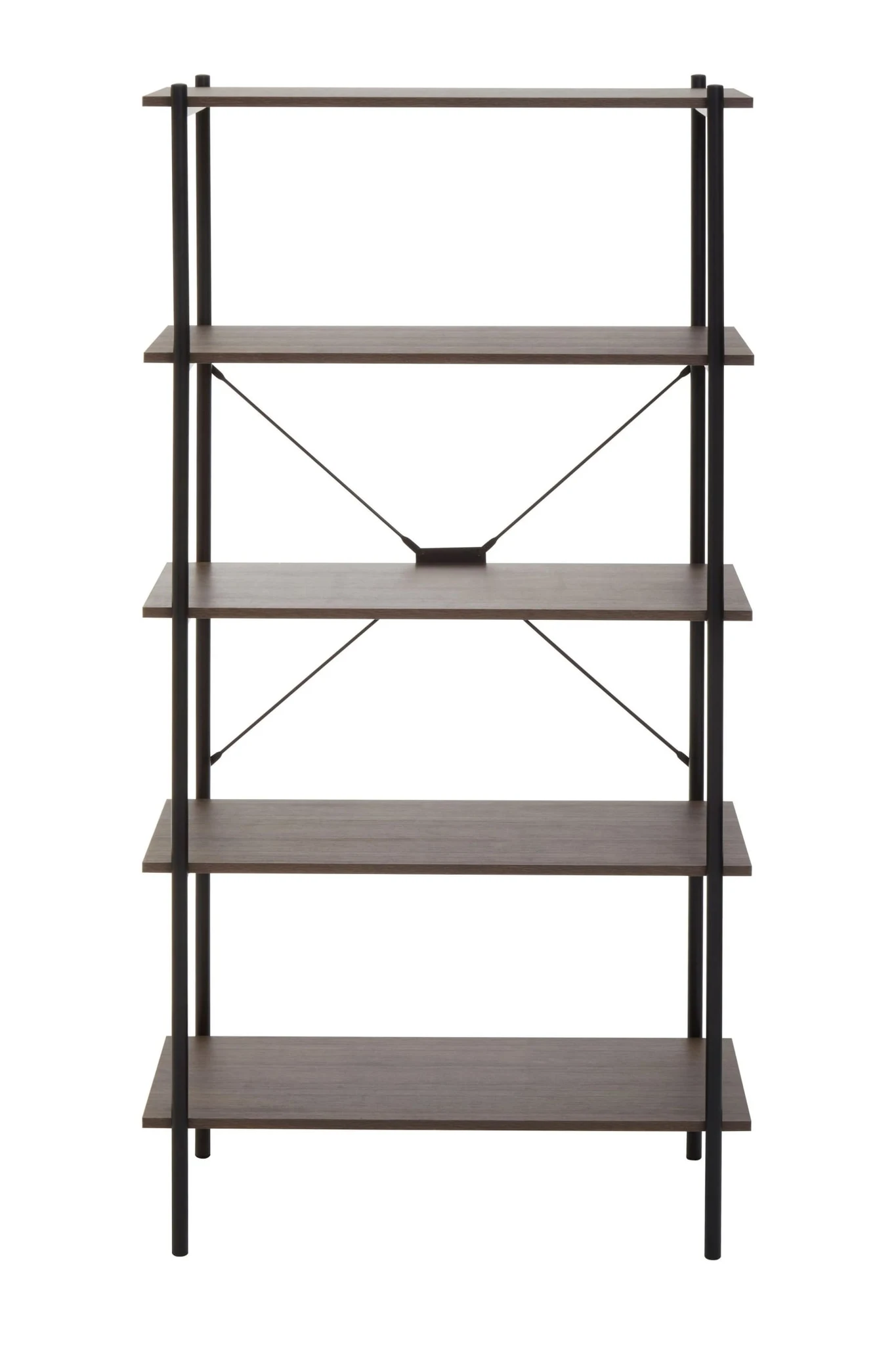 Bradbury Five Tier Dark Oak Veneer Shelf Unit - Bookcases & shelving, photo 5 of 8