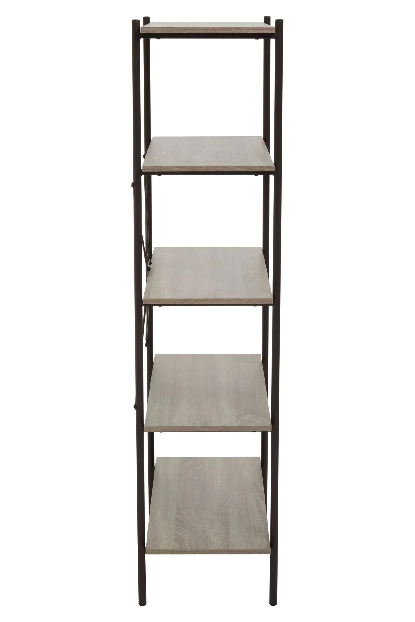 Bradbury Five Tier Grey Oak Veneer Shelf Unit - Bookcases & shelving, photo 2 of 8