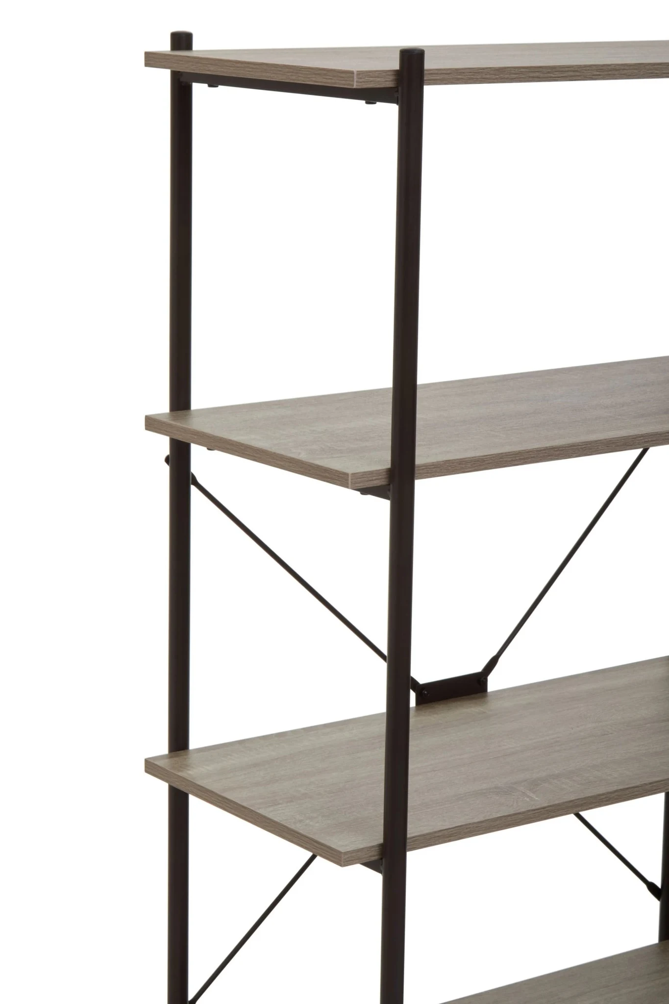 Bradbury Five Tier Grey Oak Veneer Shelf Unit - Bookcases & shelving, photo 8 of 8