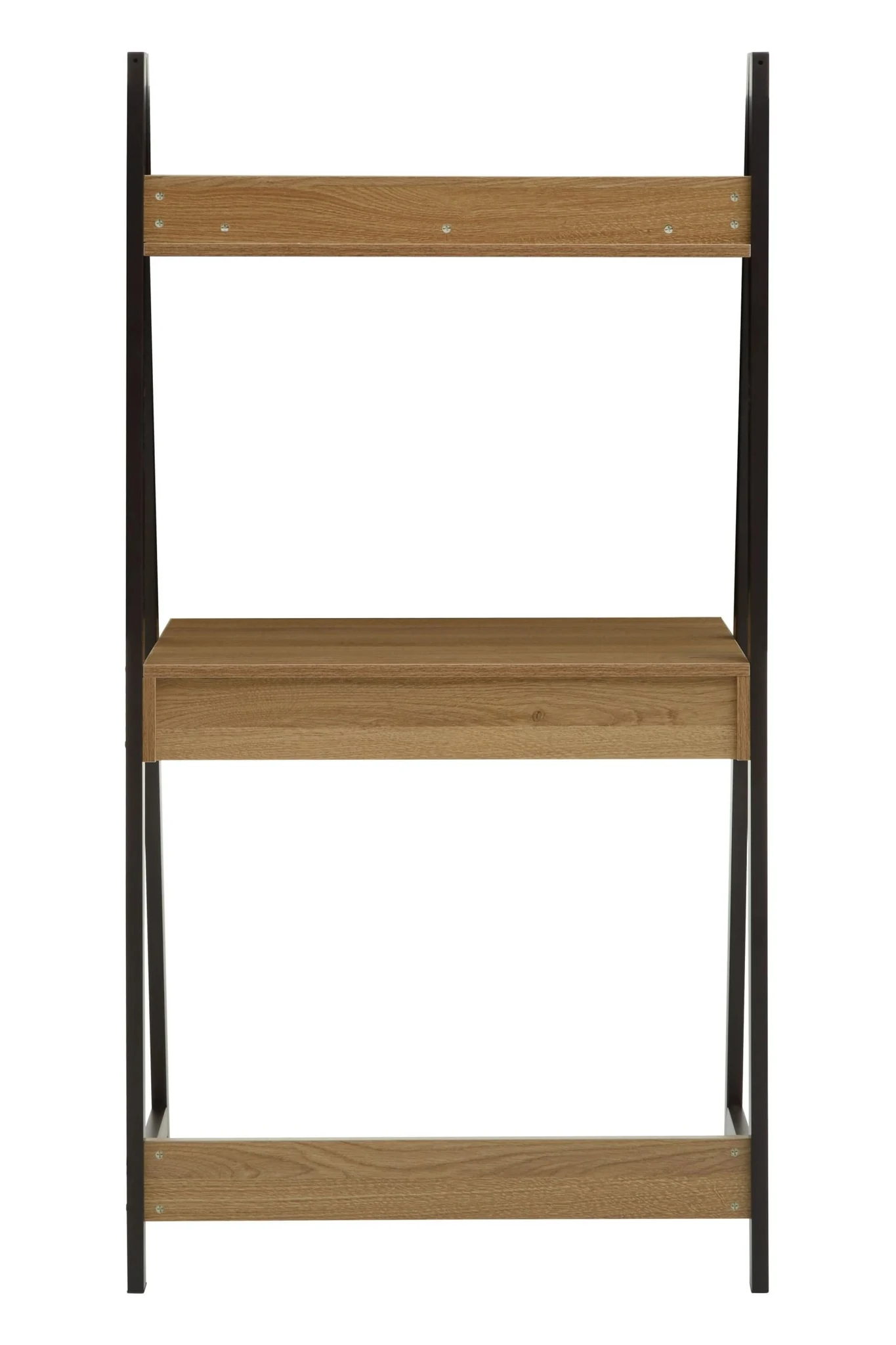 Bradbury Natural Oak Effect Desk with Metal Frame - Tables, photo 7 of 8