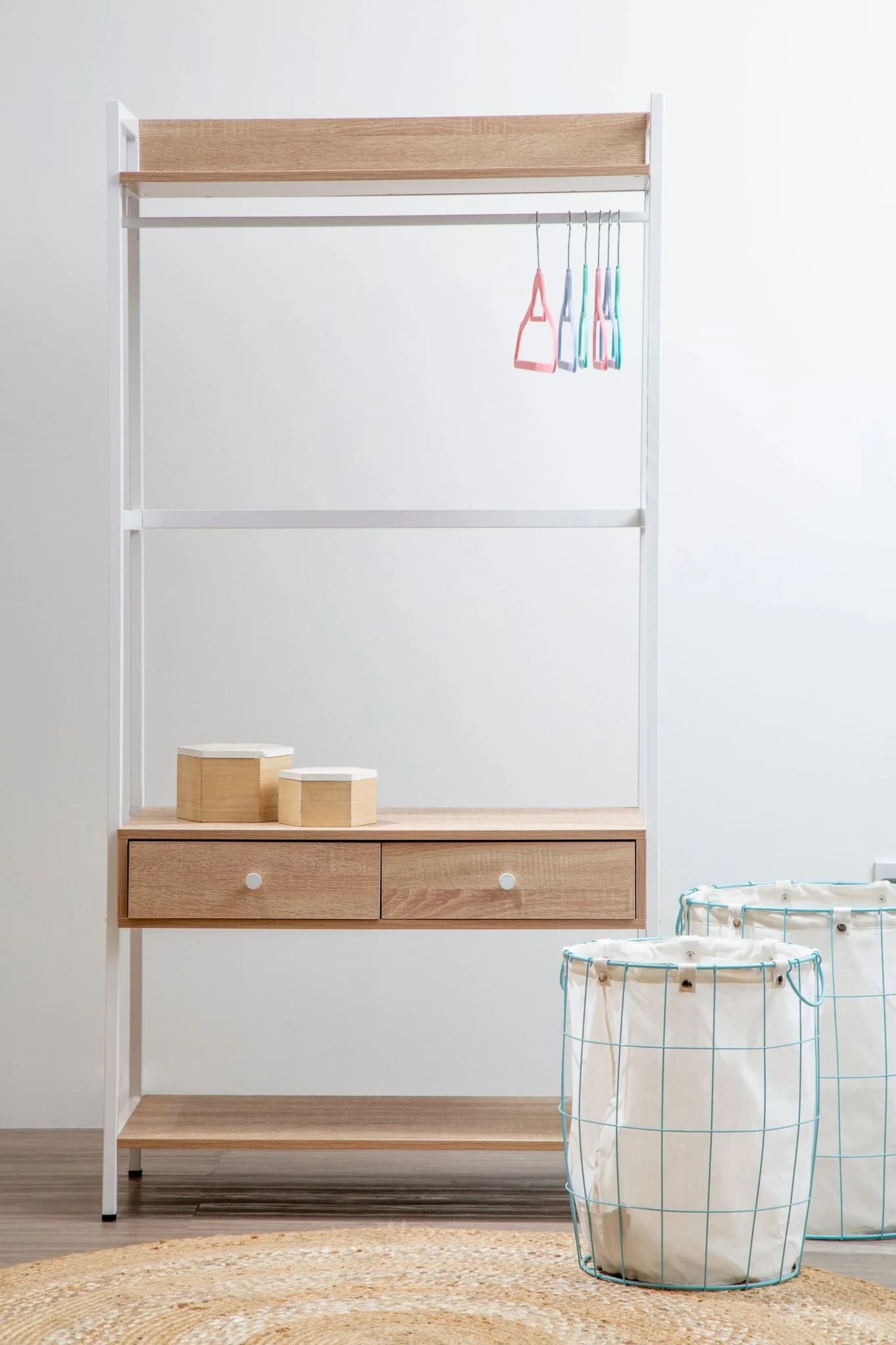 Bradbury Natural Oak Effect Open Wardrobe - Furniture, photo 5 of 8