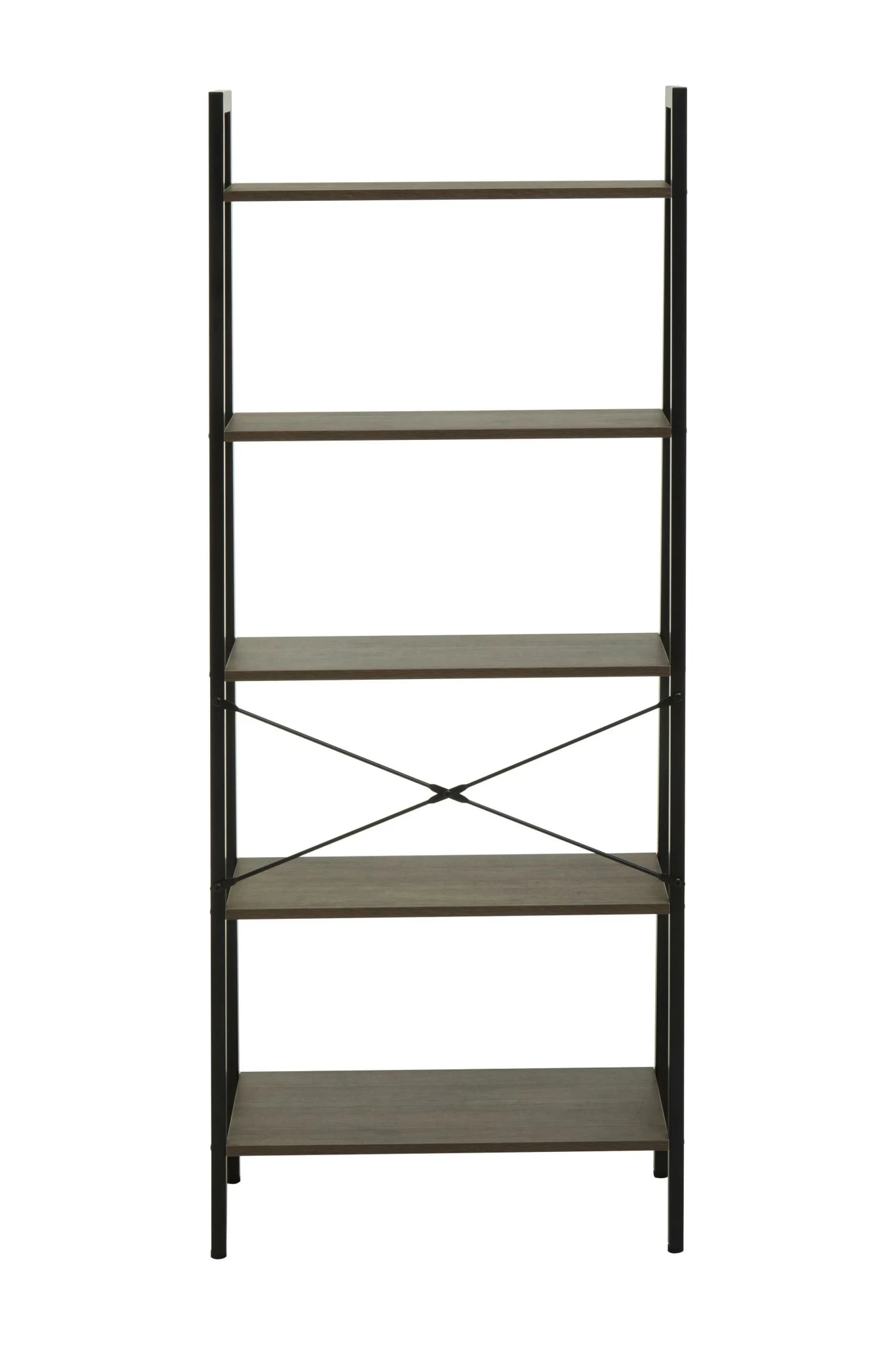 Bradbury Five Tier Dark Oak Veneer Ladder Shelf Unit - Bookcases & shelving, photo 2 of 8
