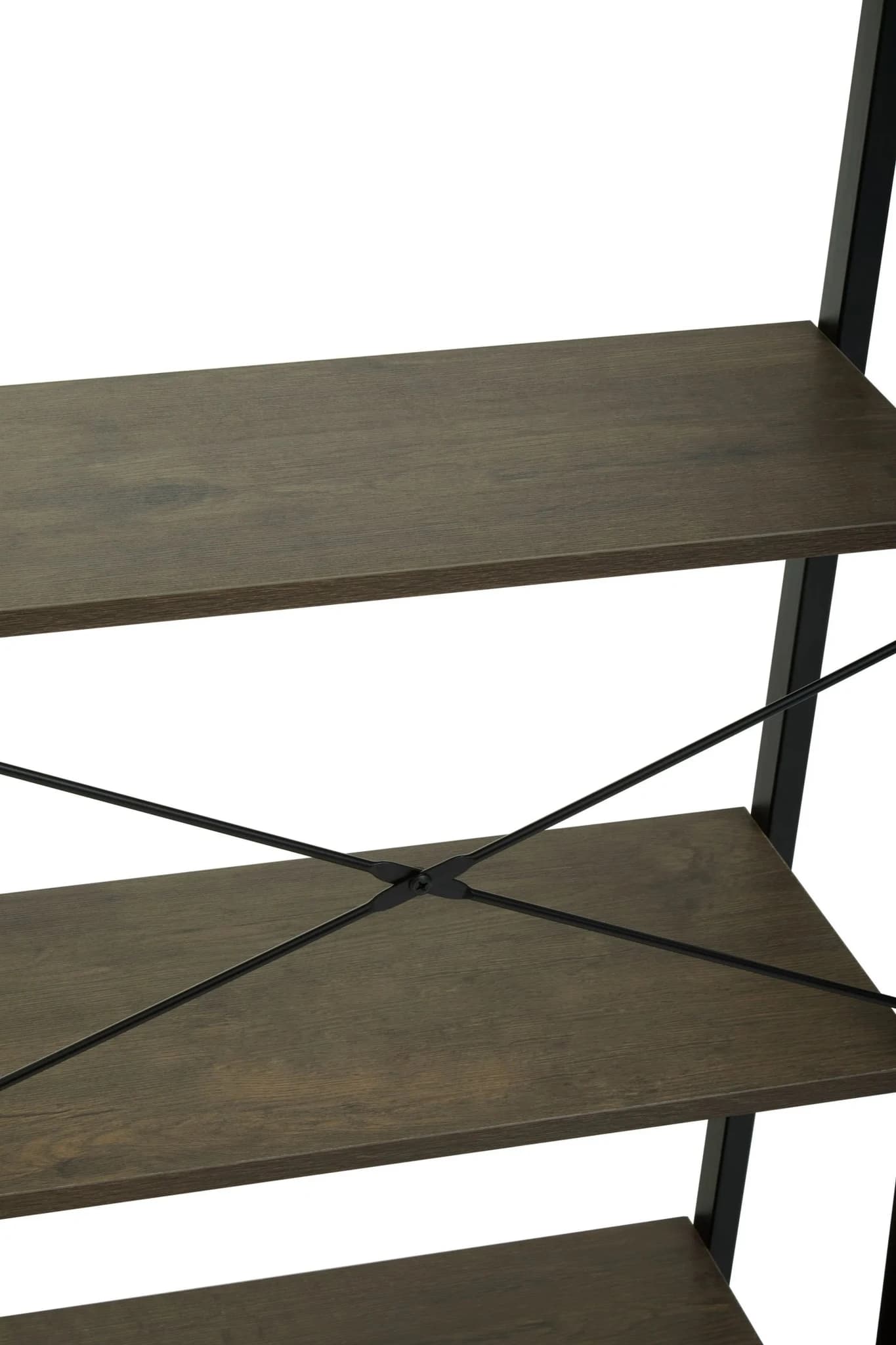 Bradbury Five Tier Dark Oak Veneer Ladder Shelf Unit - Bookcases & shelving, photo 5 of 8
