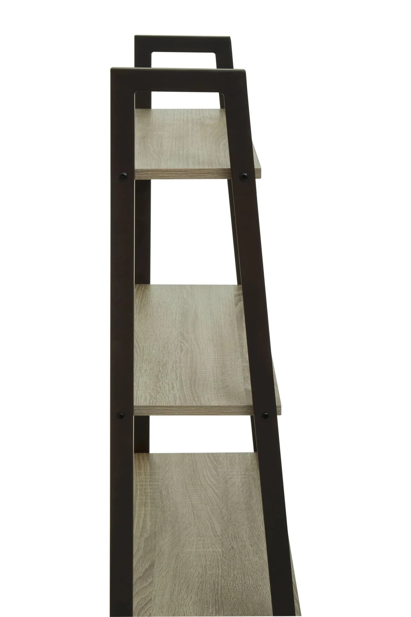 Bradbury Five Tier Grey Oak Veneer Ladder Shelf Unit - Bookcases & shelving, photo 6 of 8