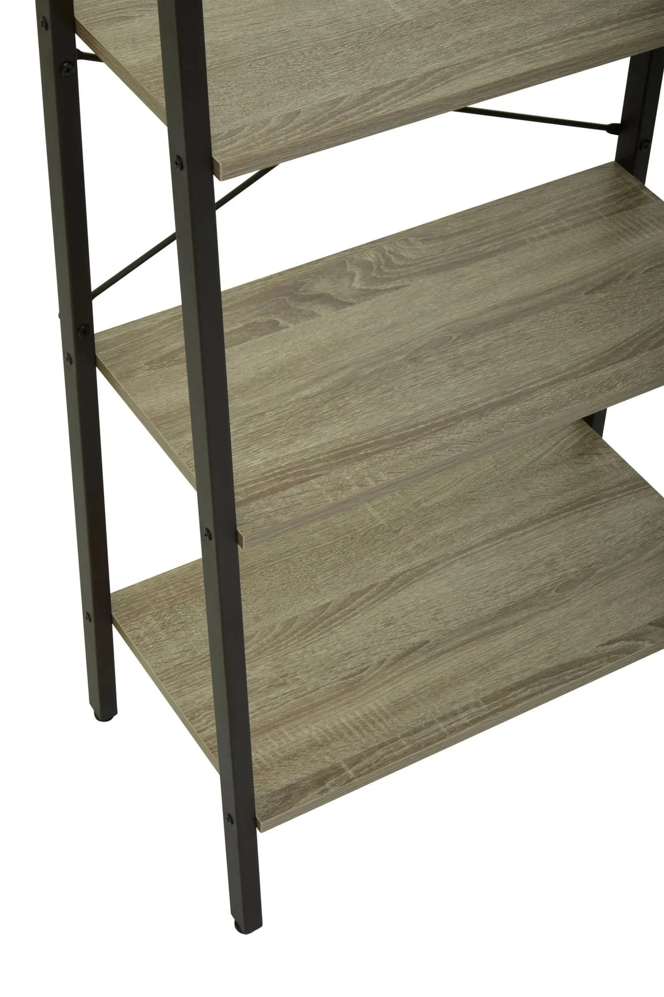 Bradbury Five Tier Grey Oak Veneer Ladder Shelf Unit - Bookcases & shelving, photo 5 of 8