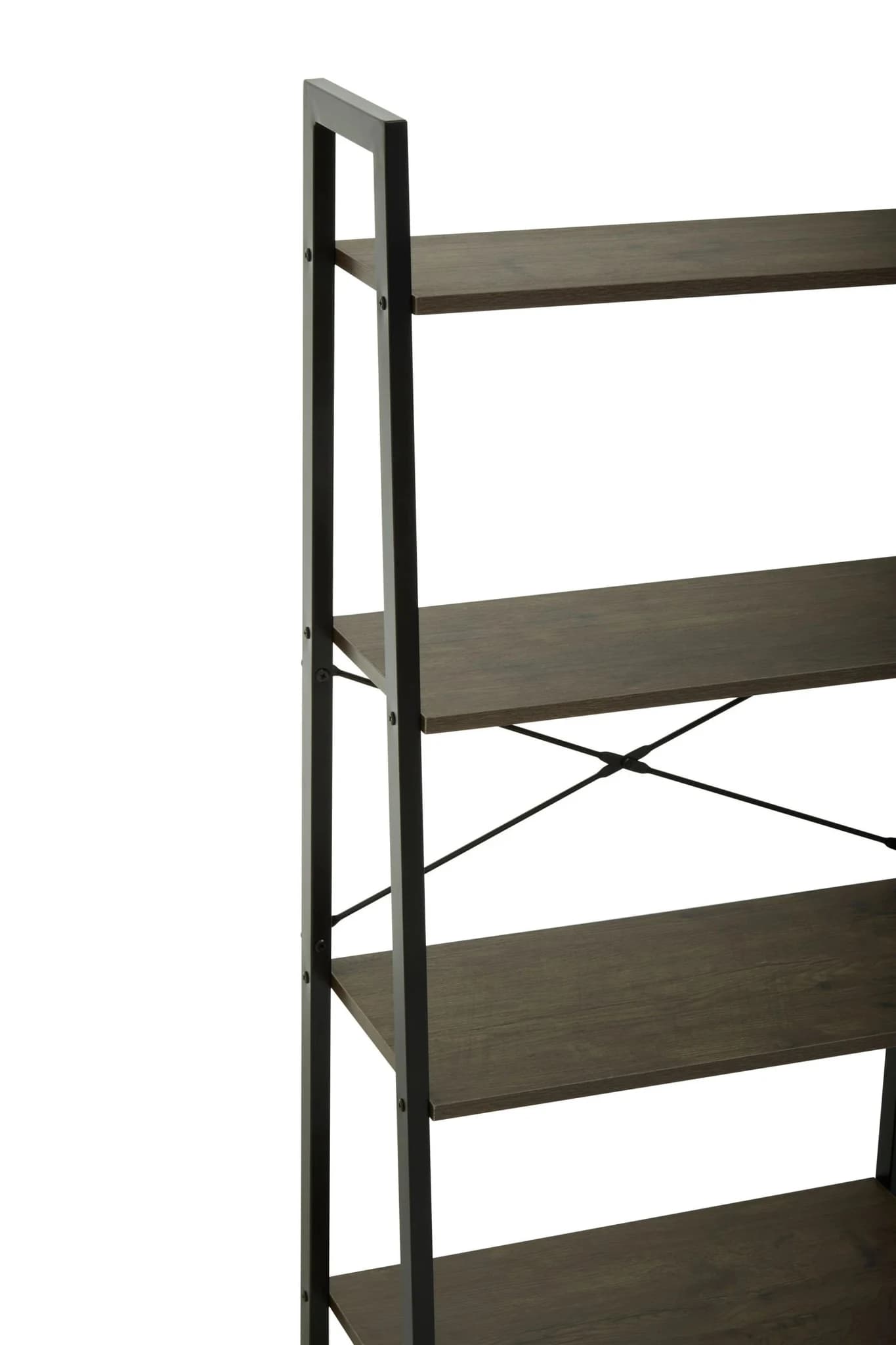 Bradbury Four Tier Dark Oak Veneer Ladder Shelf Unit - Bookcases & shelving, photo 5 of 8