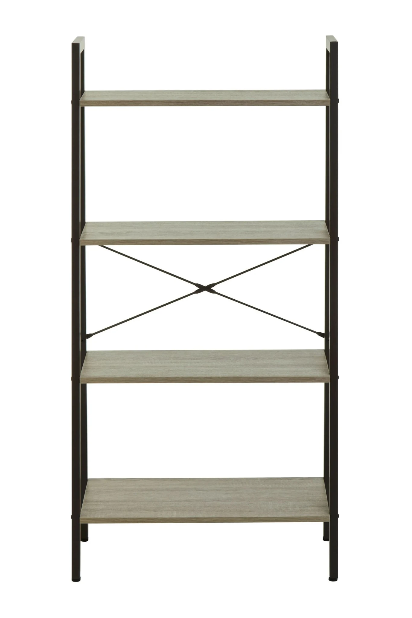 Bradbury Four Tier Grey Oak Veneer Ladder Shelf Unit - Bookcases & shelving, photo 4 of 8