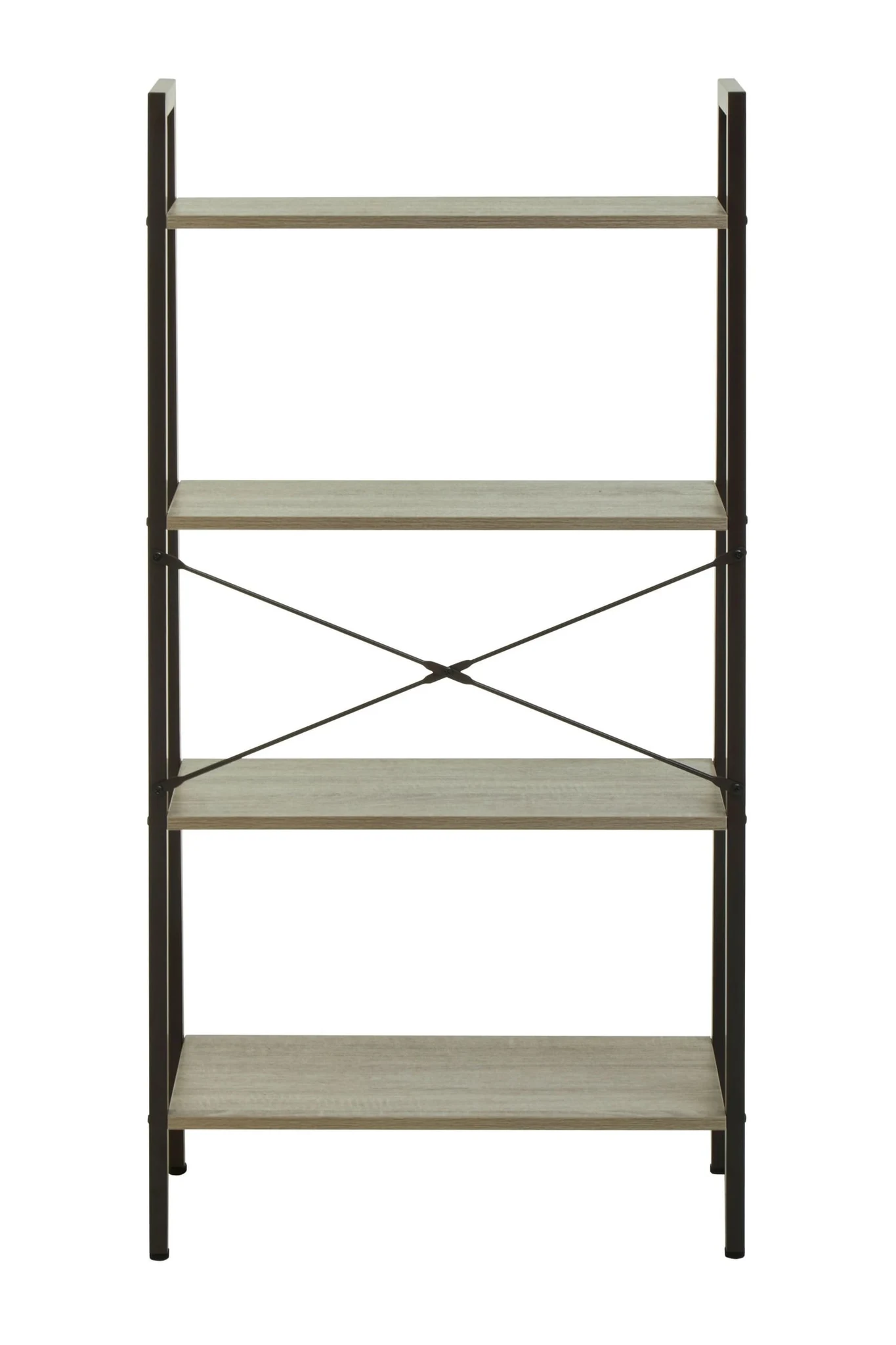 Bradbury Four Tier Grey Oak Veneer Ladder Shelf Unit - Bookcases & shelving, photo 2 of 8