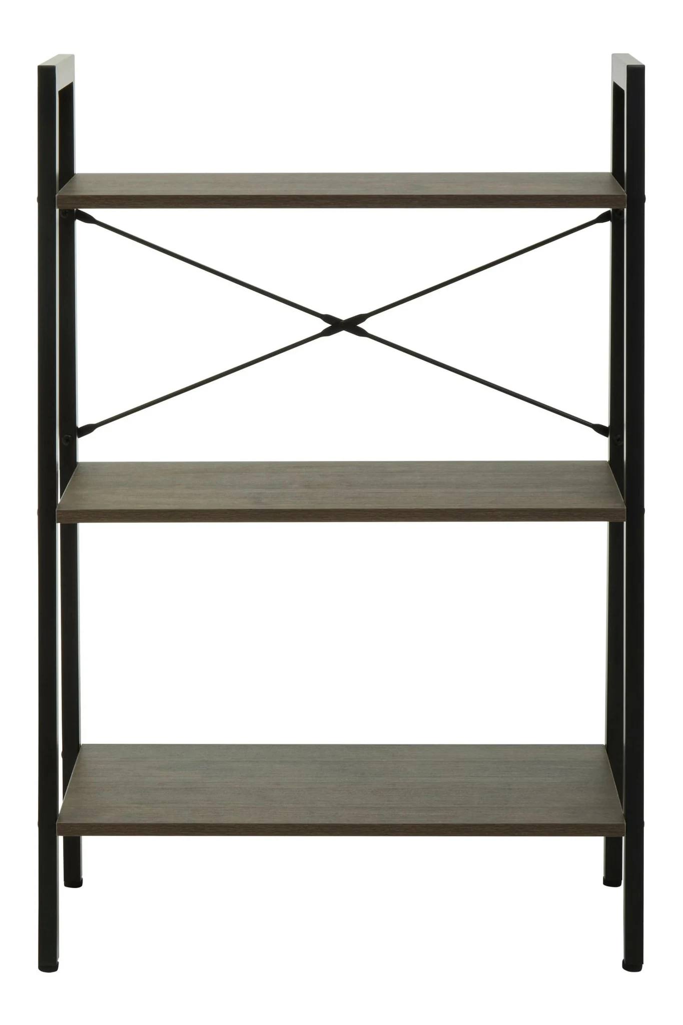 Bradbury Three Tier Dark Oak Veneer Ladder Shelf Unit - Bookcases & shelving, photo 4 of 8