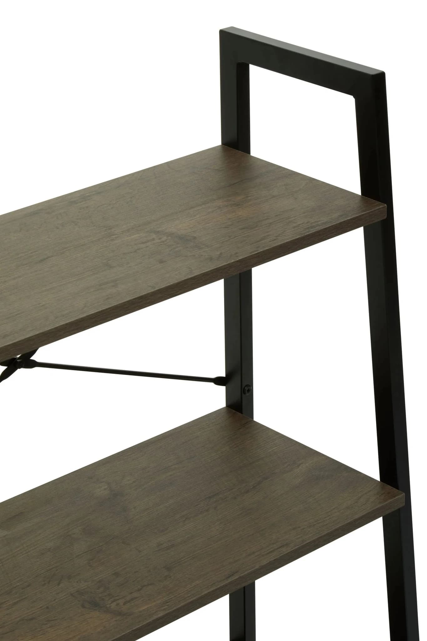 Bradbury Three Tier Dark Oak Veneer Ladder Shelf Unit - Bookcases & shelving, photo 8 of 8