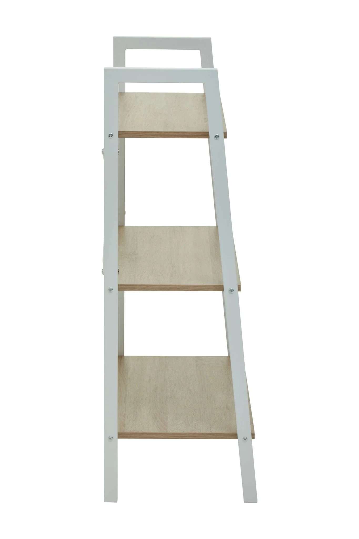 Bradbury Three Tier Natural Oak Veneer Ladder Shelf Unit - Bookcases & shelving, photo 3 of 8