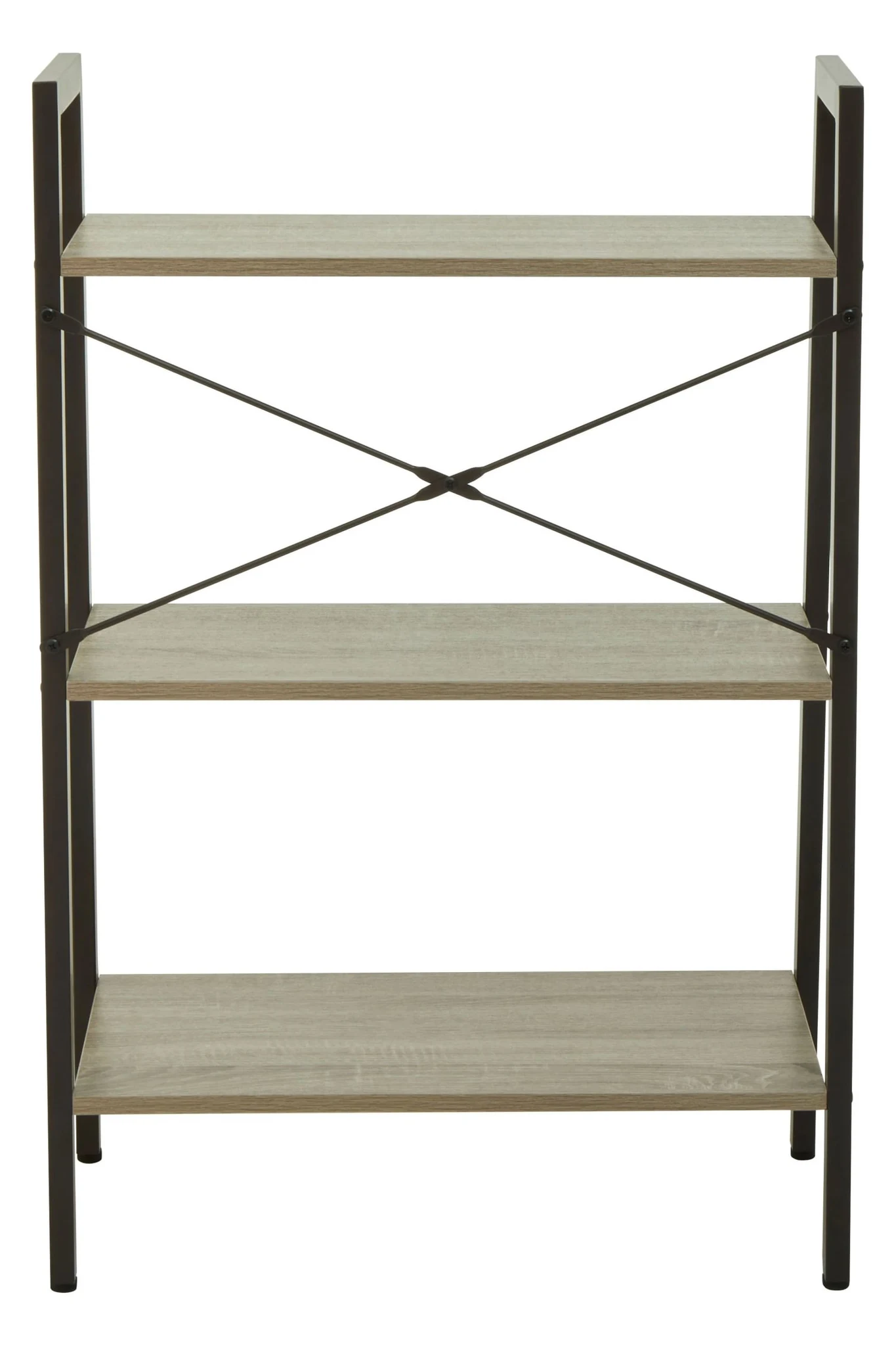 Bradbury Three Tier Grey Oak Veneer Ladder Shelf Unit - Bookcases & shelving, photo 2 of 8