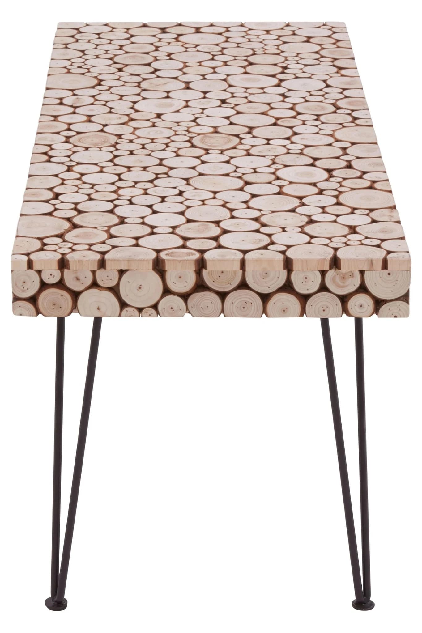 Lacuna Fir Wood Disc Mosaic Coffee Table - Tables, photo 4 of 8