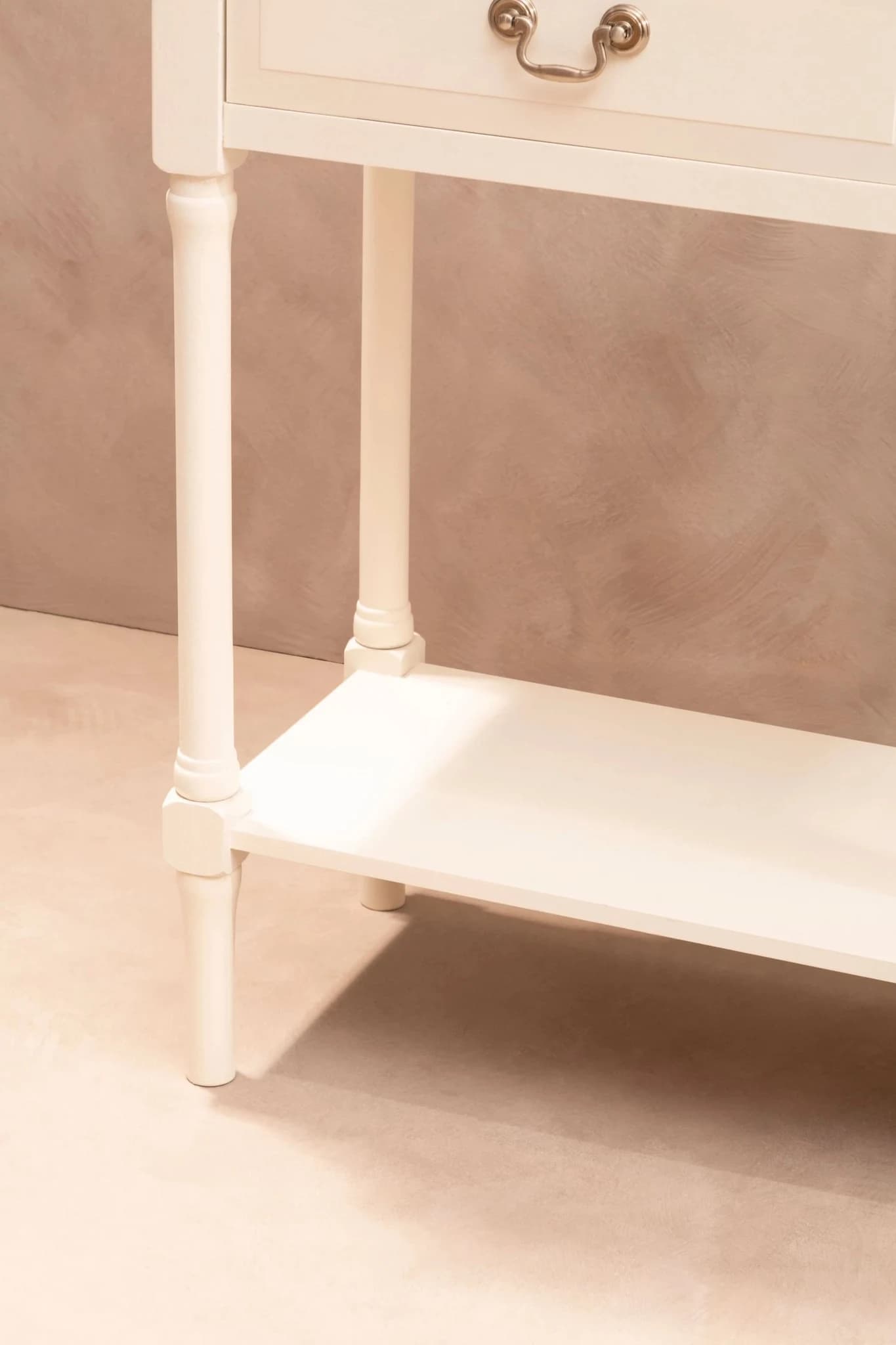 Heritage 2 Drawer White Rectangular Wooden Console Table - Tables, photo 7 of 8
