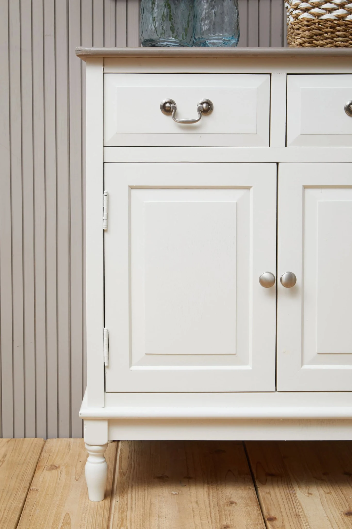 Heritage 2 Drawer White Wooden Sideboard - Bookcases & shelving, photo 8 of 8