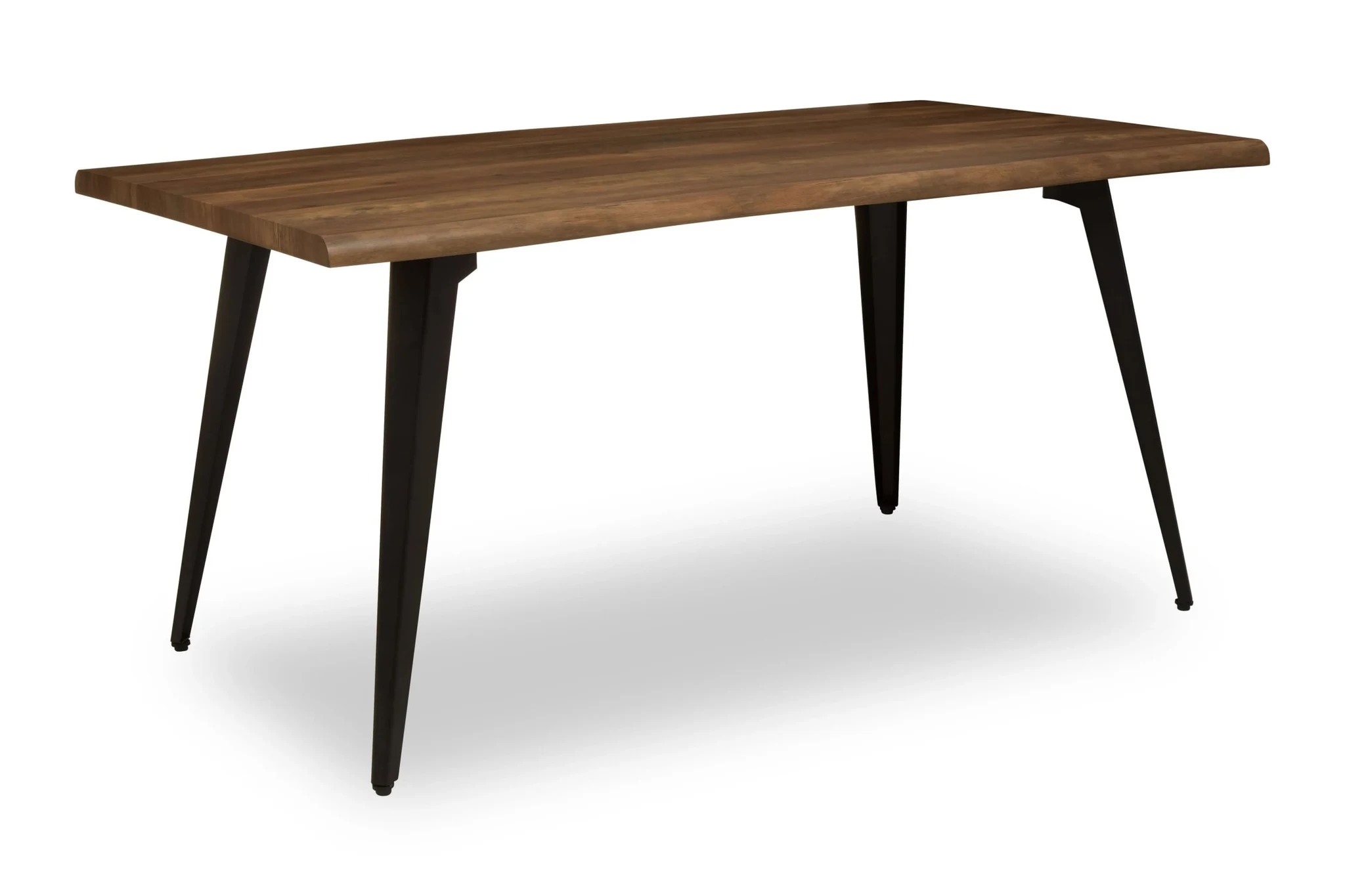 Assia Dark Wood Veneer Dining Table - Tables, photo 3 of 6