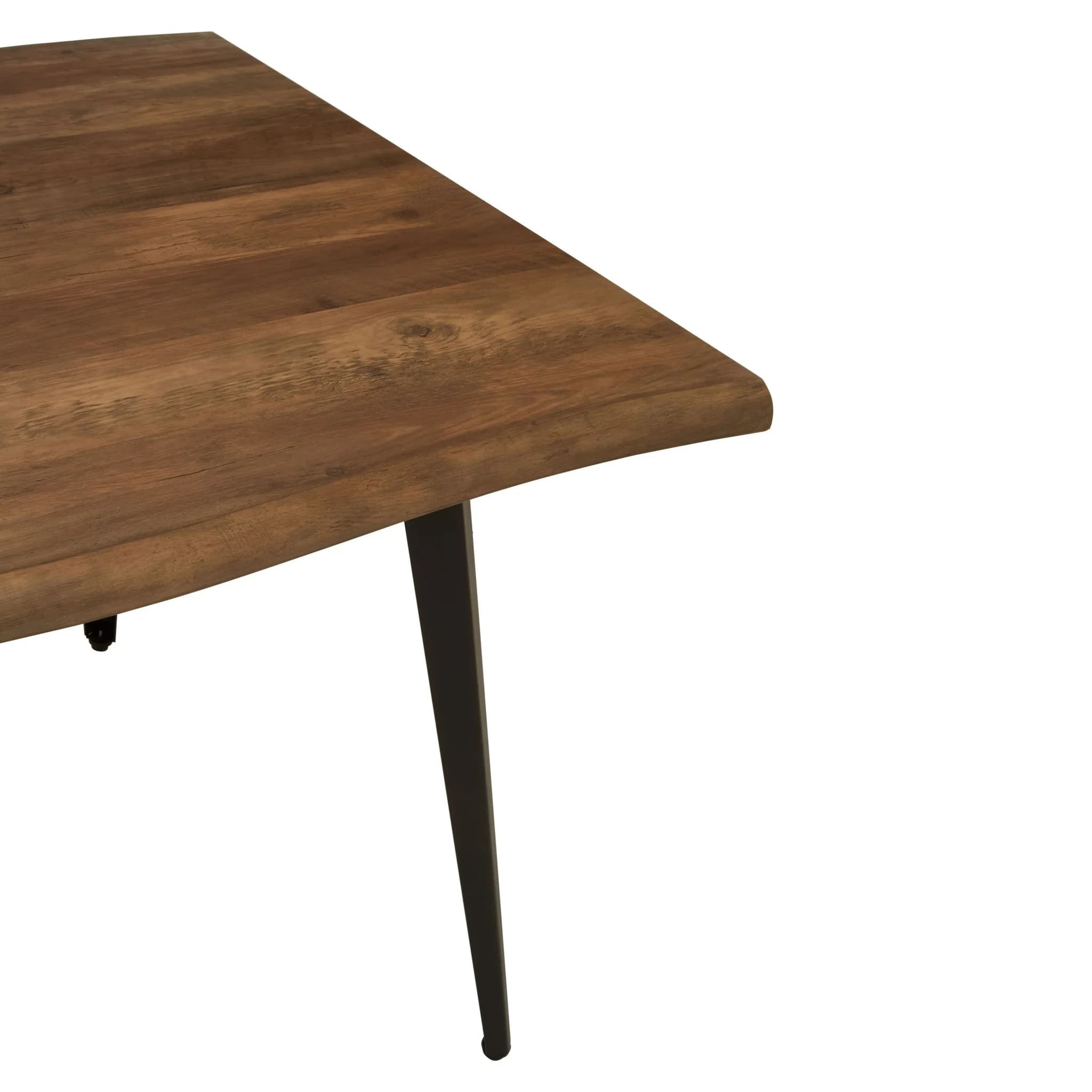 Assia Dark Wood Veneer Dining Table - Tables, photo 4 of 6