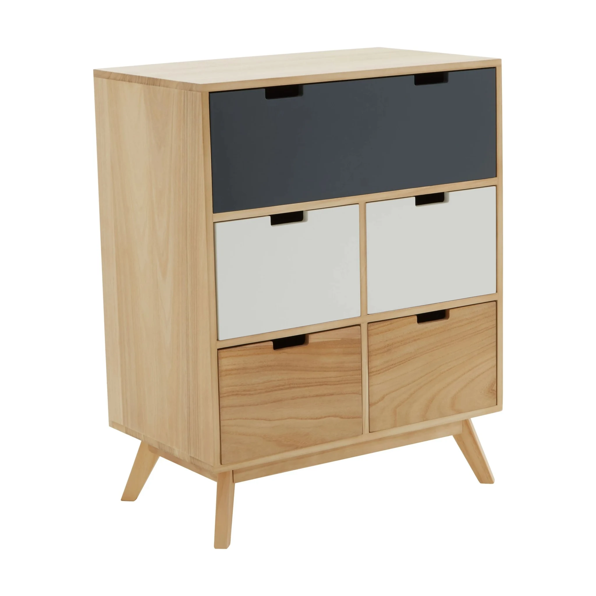 Watson Tri Colour Chest of Five Drawers - Furniture, photo 6 of 8