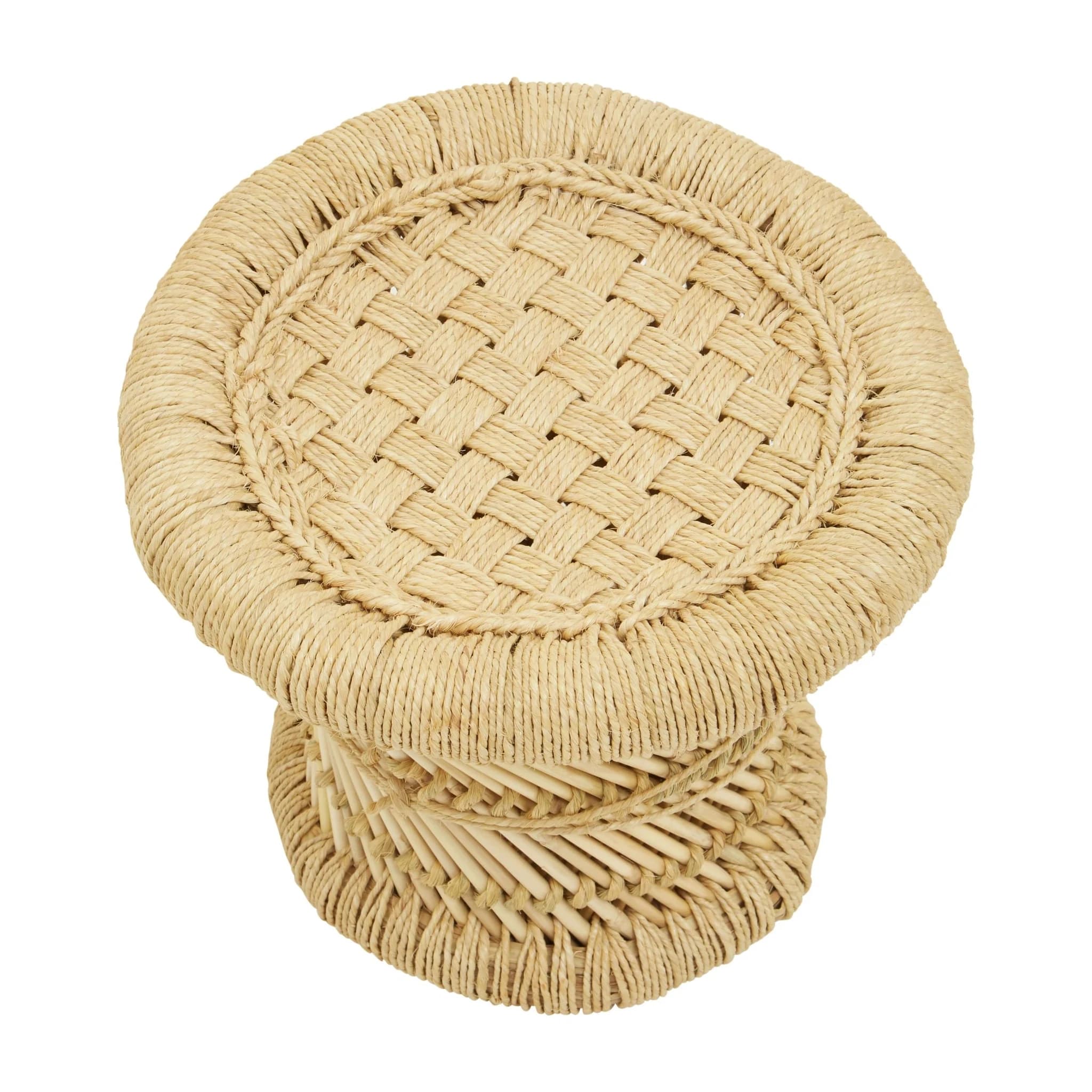 Rowan Childrens Natural Woven Bamboo Chair And Stool Set - Seating, photo 3 of 8