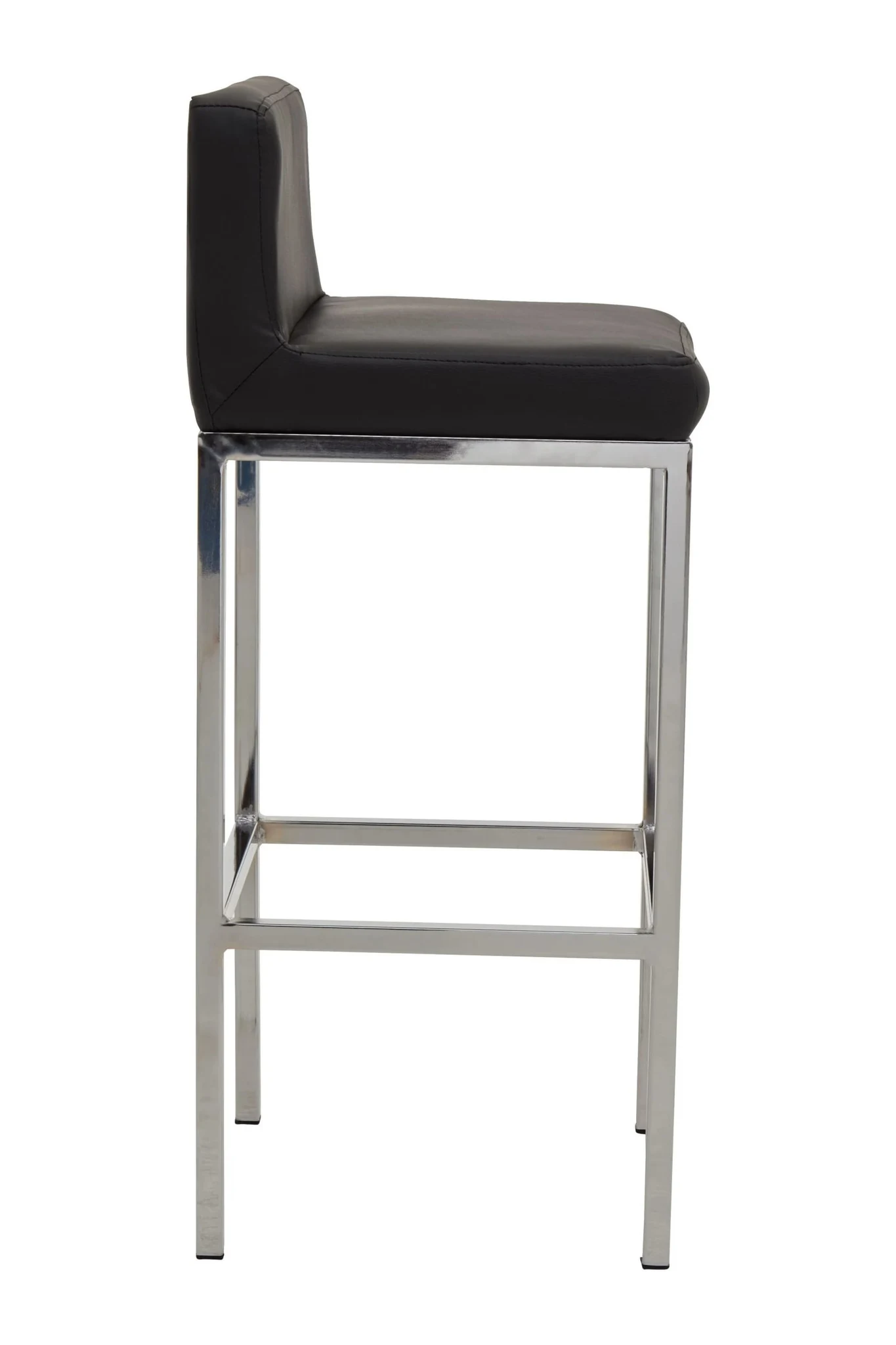 Baina Black And Chrome Finish Bar Chair - Seating, photo 3 of 8