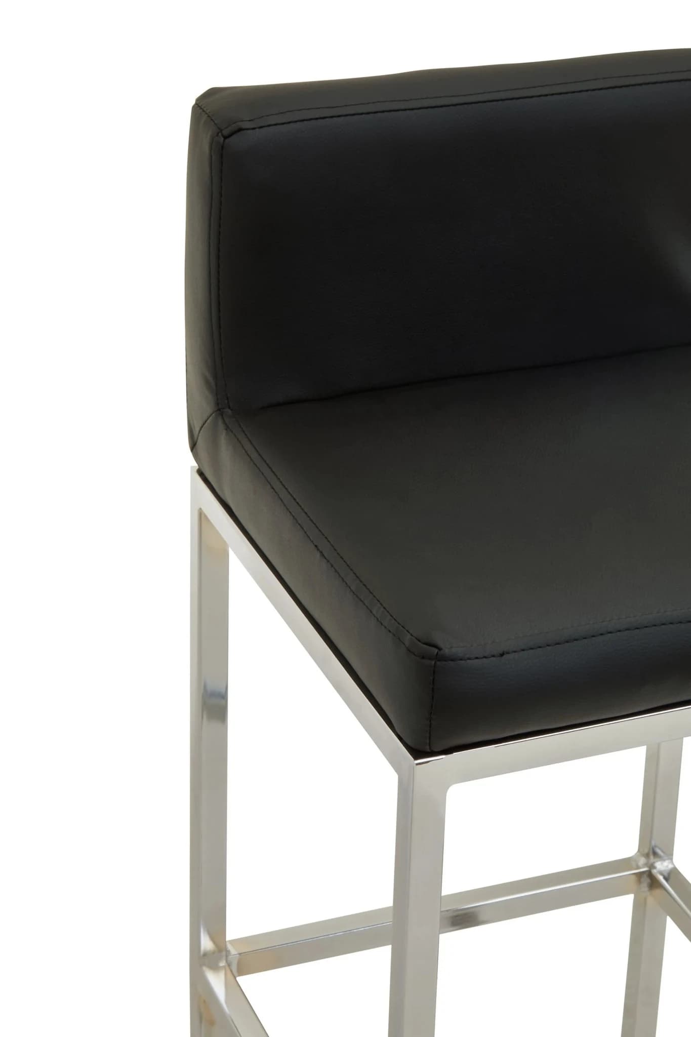 Baina Black And Chrome Finish Bar Chair - Seating, photo 8 of 8