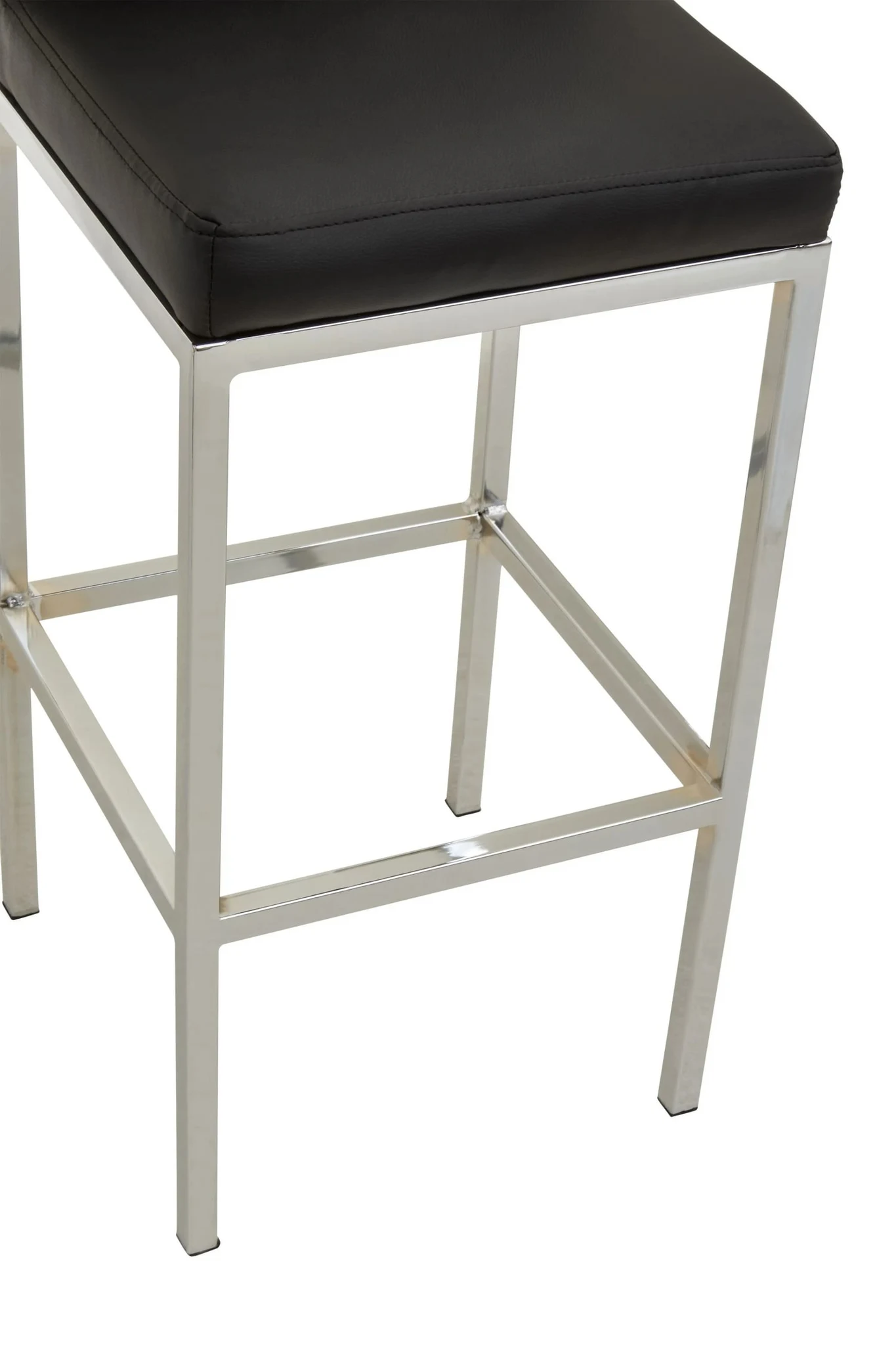 Baina Black And Chrome Finish Bar Chair - Seating, photo 7 of 8