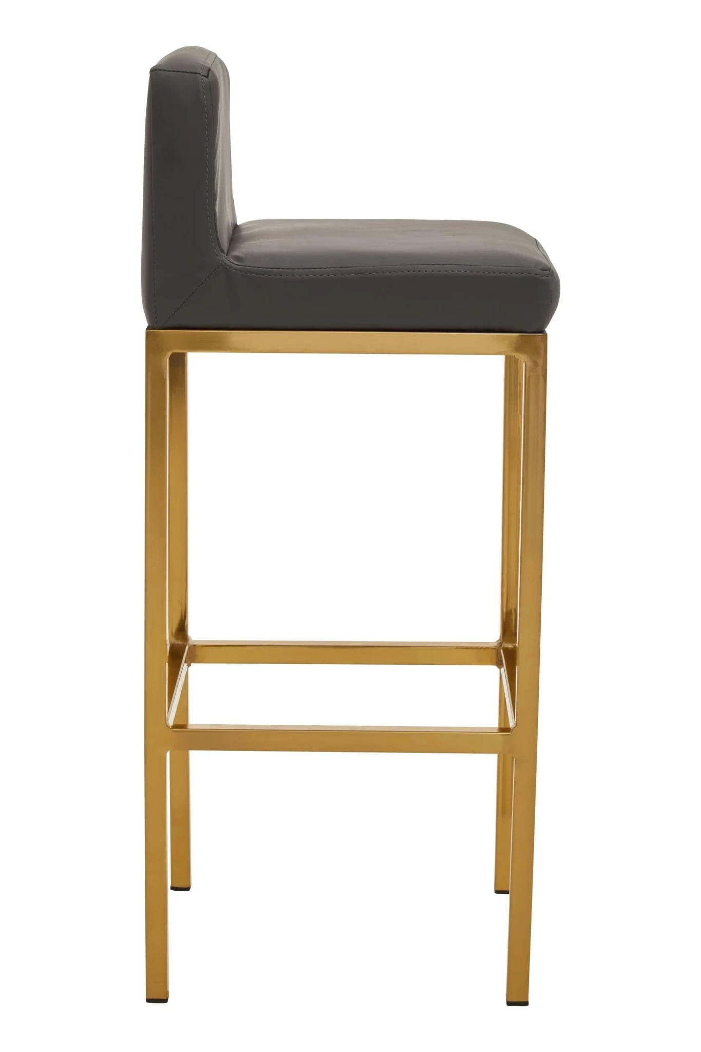 Baina Dark Grey And Gold Finish Bar Chair - Seating, photo 3 of 8