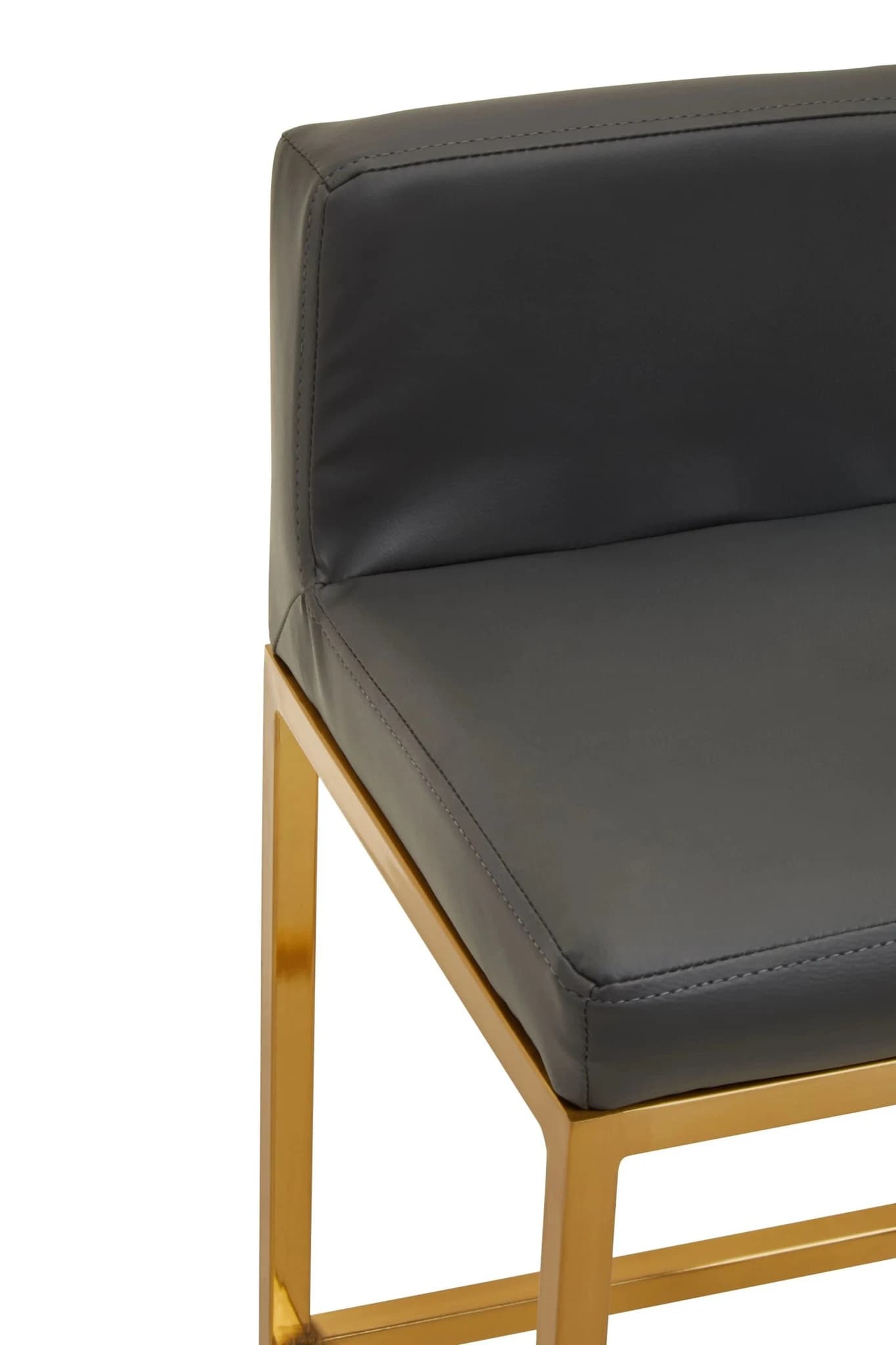 Baina Dark Grey And Gold Finish Bar Chair - Seating, photo 8 of 8