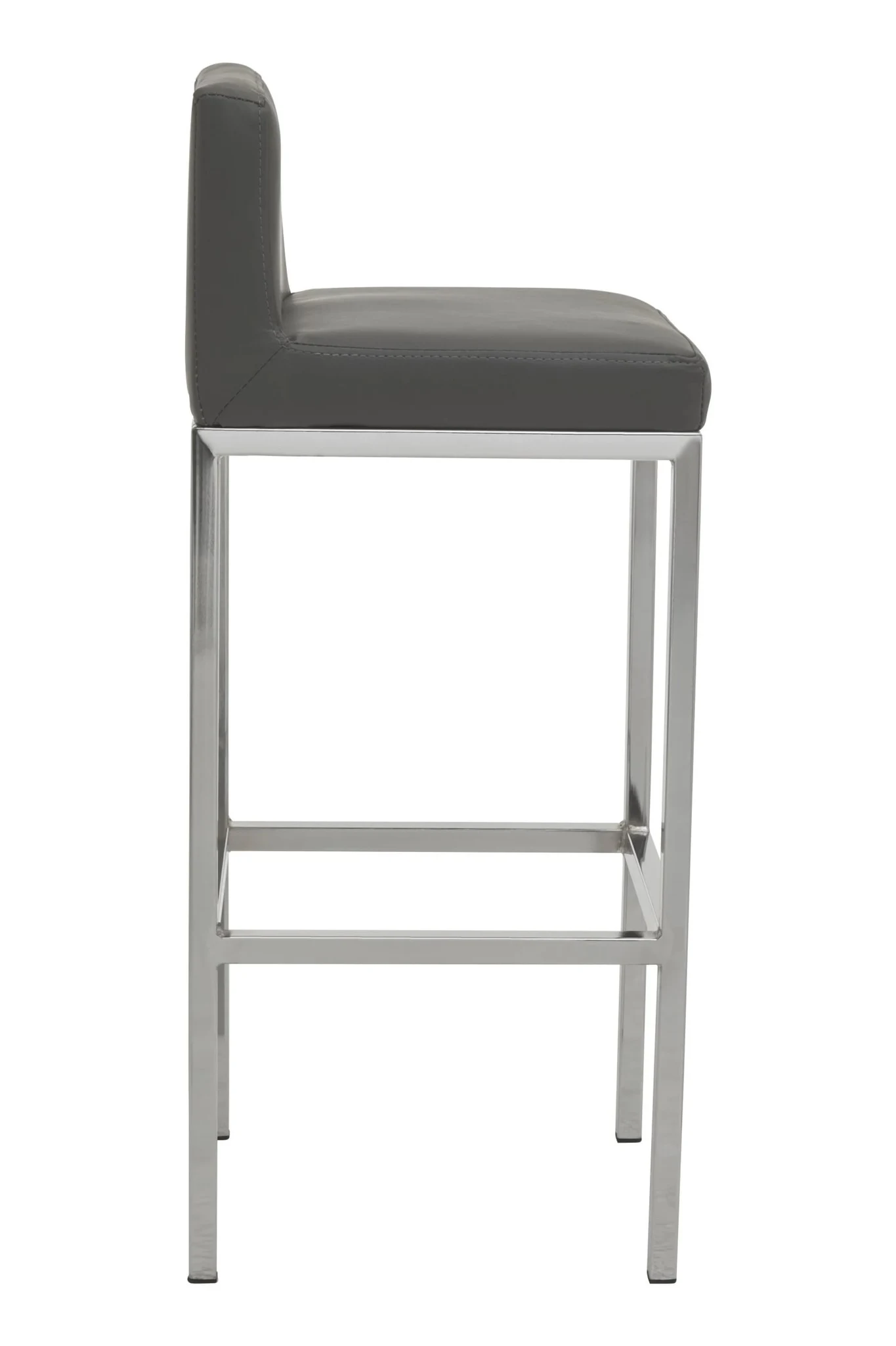Baina Dark Grey And Chrome Finish Bar Chair - Seating, photo 3 of 8