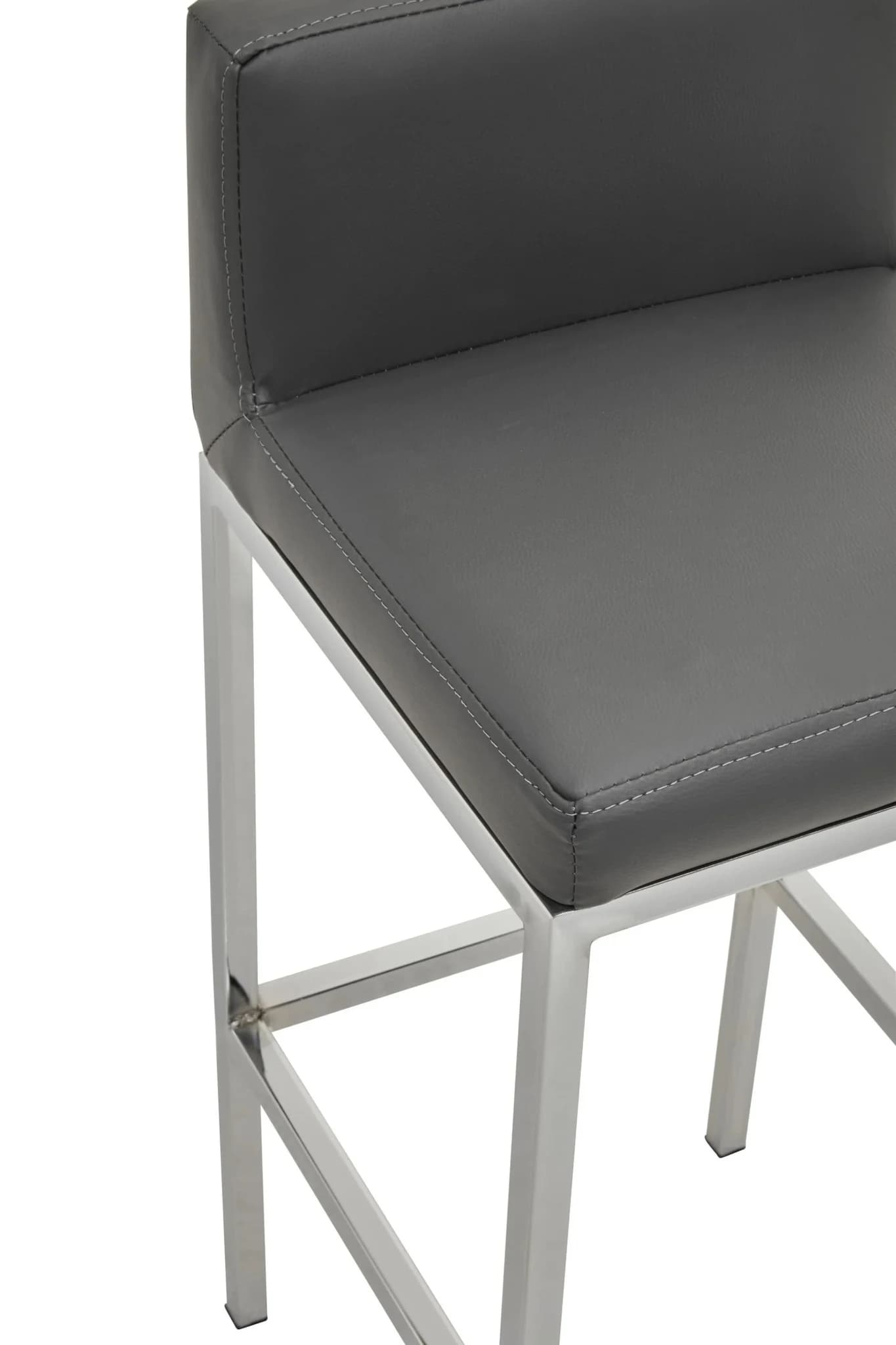 Baina Dark Grey And Chrome Finish Bar Chair - Seating, photo 8 of 8