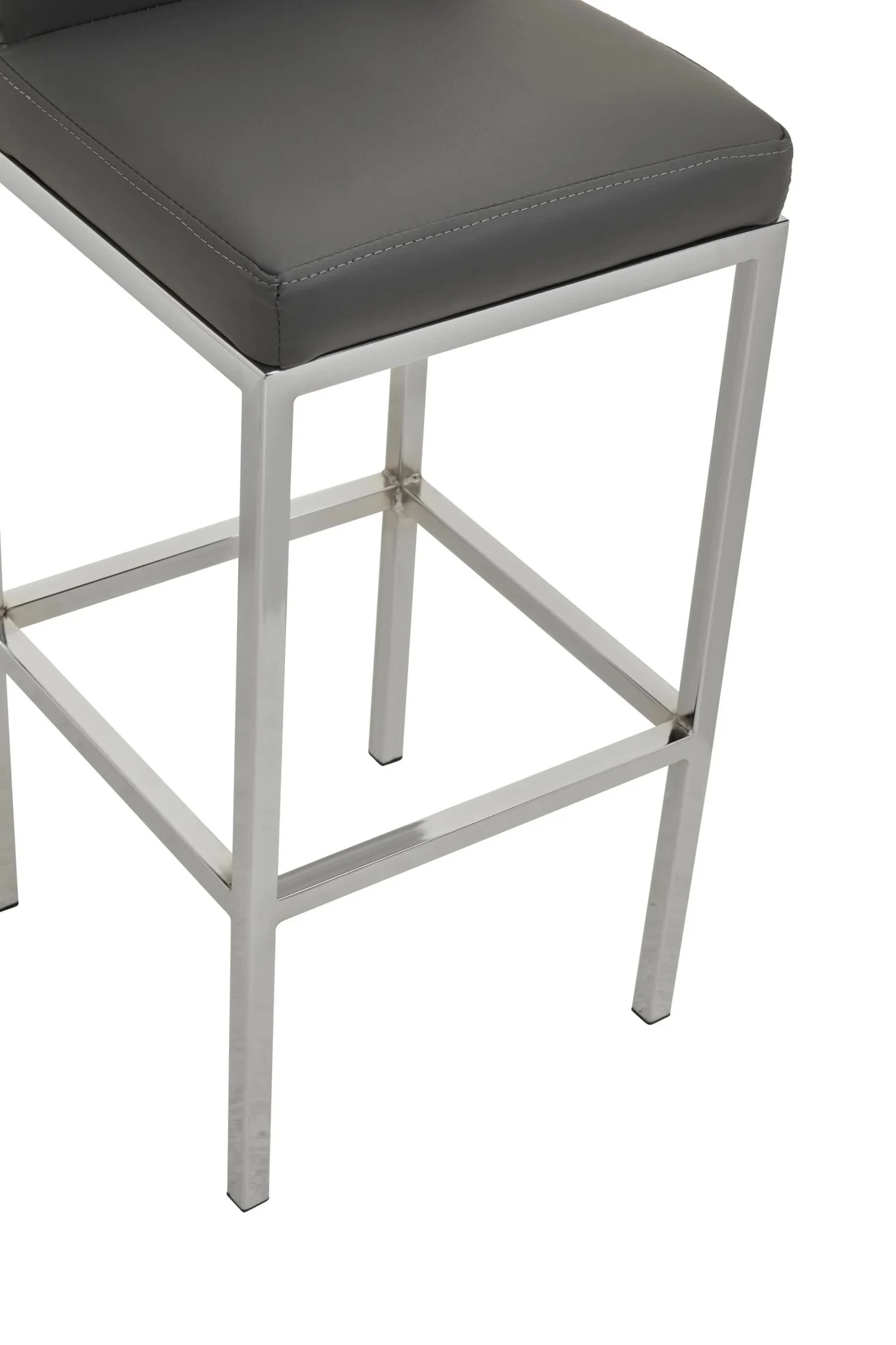 Baina Dark Grey And Chrome Finish Bar Chair - Seating, photo 7 of 8
