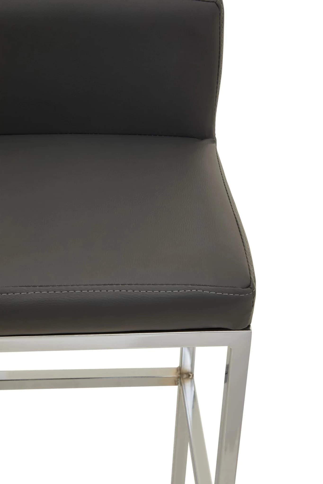 Baina Dark Grey And Chrome Finish Bar Chair - Seating, photo 6 of 8