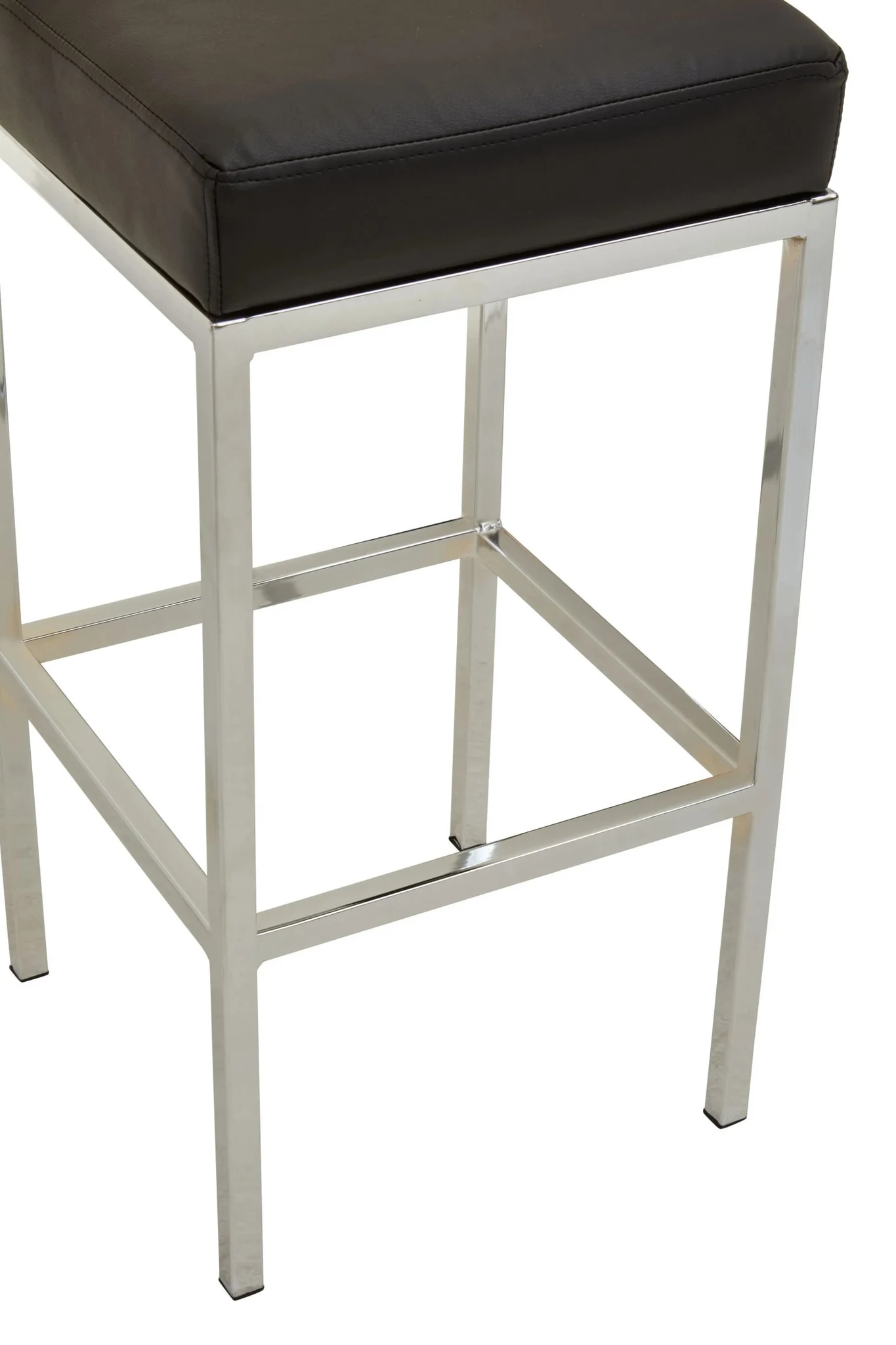 Baina Black And Chrome Finish Bar Stool - Seating, photo 6 of 7
