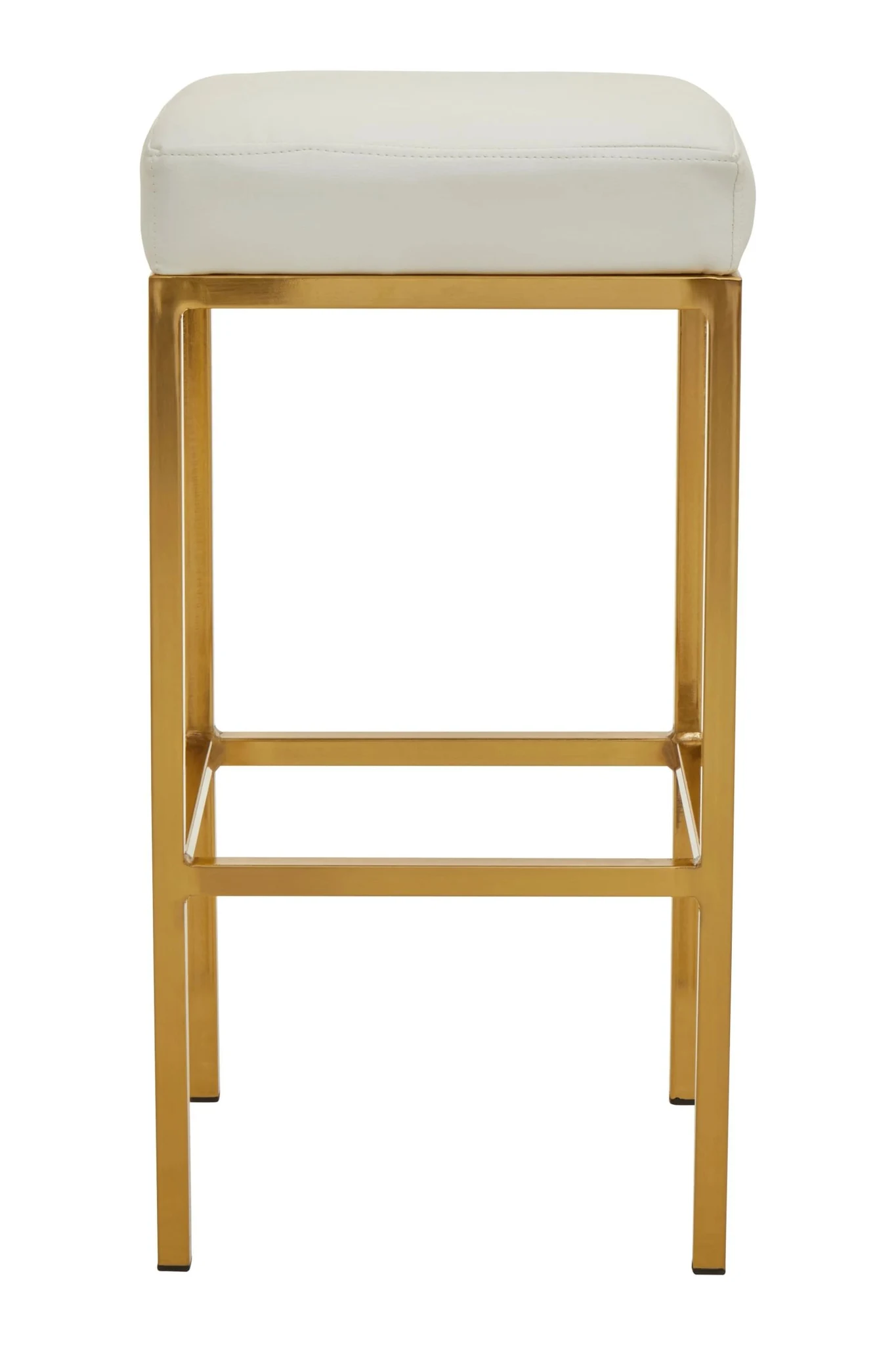 Baina White And Gold Finish Bar Stool - Seating, photo 3 of 6