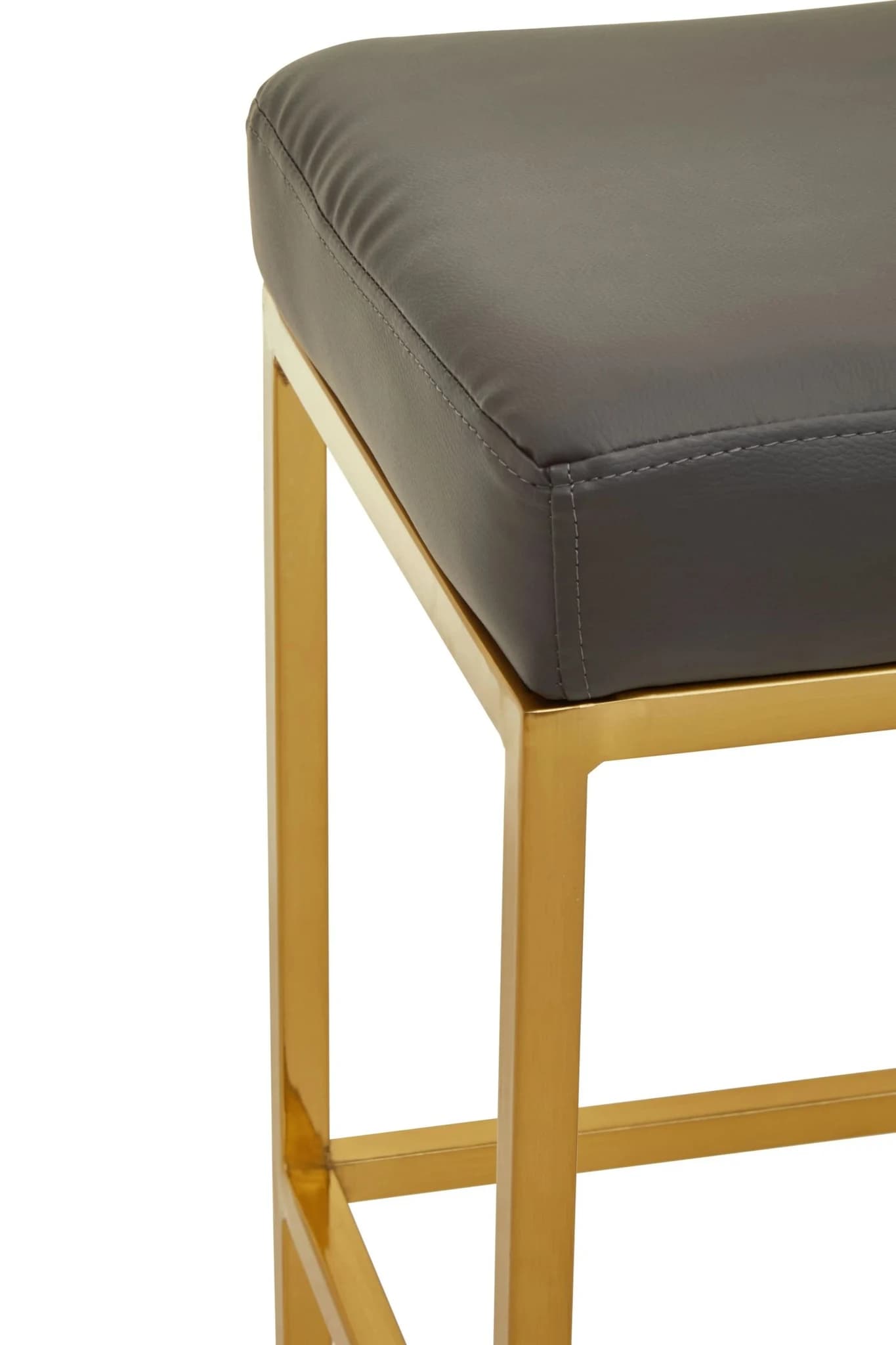 Baina Dark Grey And Gold Finish Bar Stool - Seating, photo 6 of 6