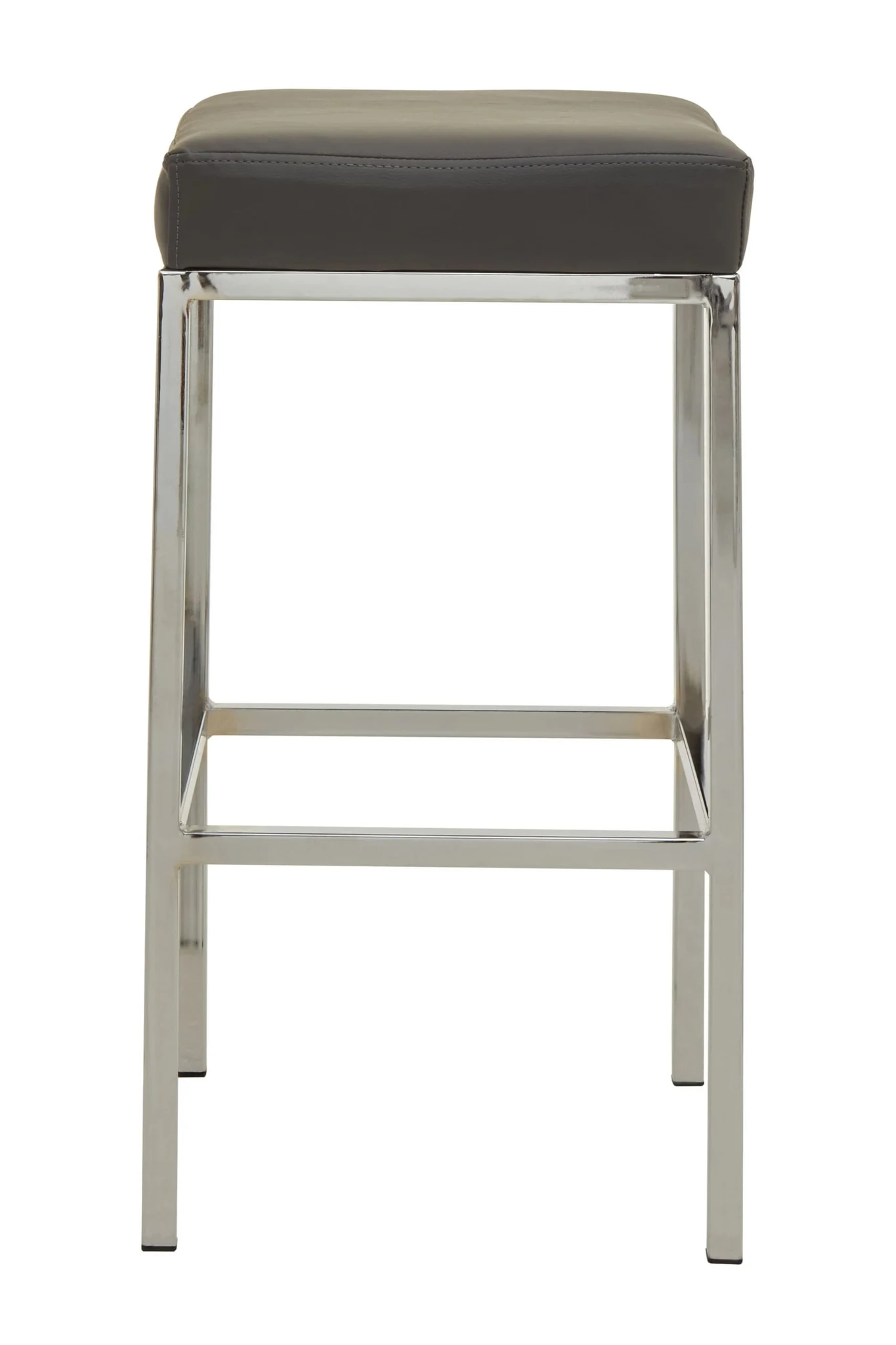 Baina Dark Grey And Chrome Finish Bar Stool - Seating, photo 3 of 7