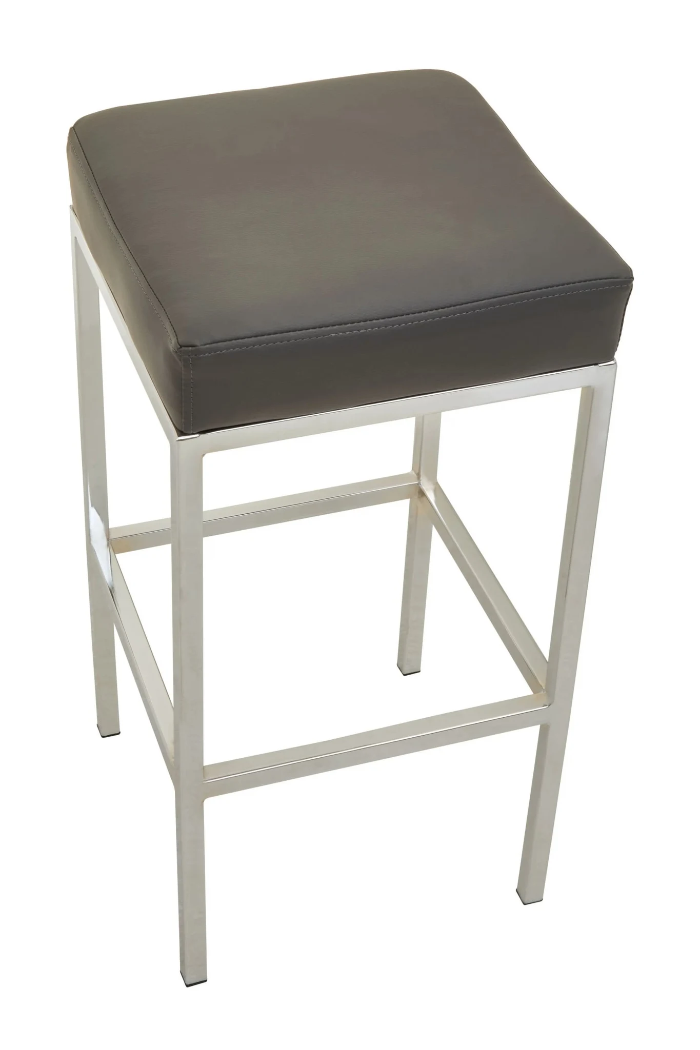 Baina Dark Grey And Chrome Finish Bar Stool - Seating, photo 2 of 7
