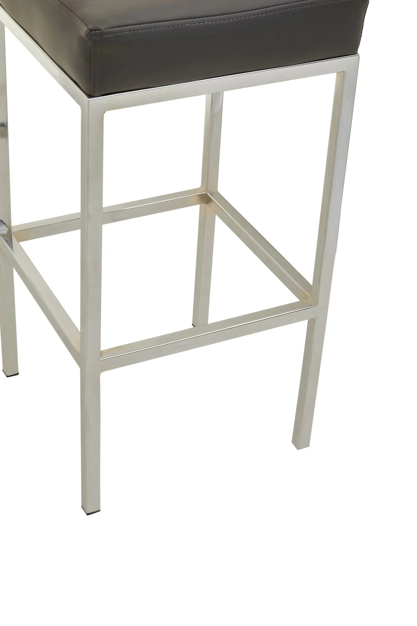 Baina Dark Grey And Chrome Finish Bar Stool - Seating, photo 6 of 7