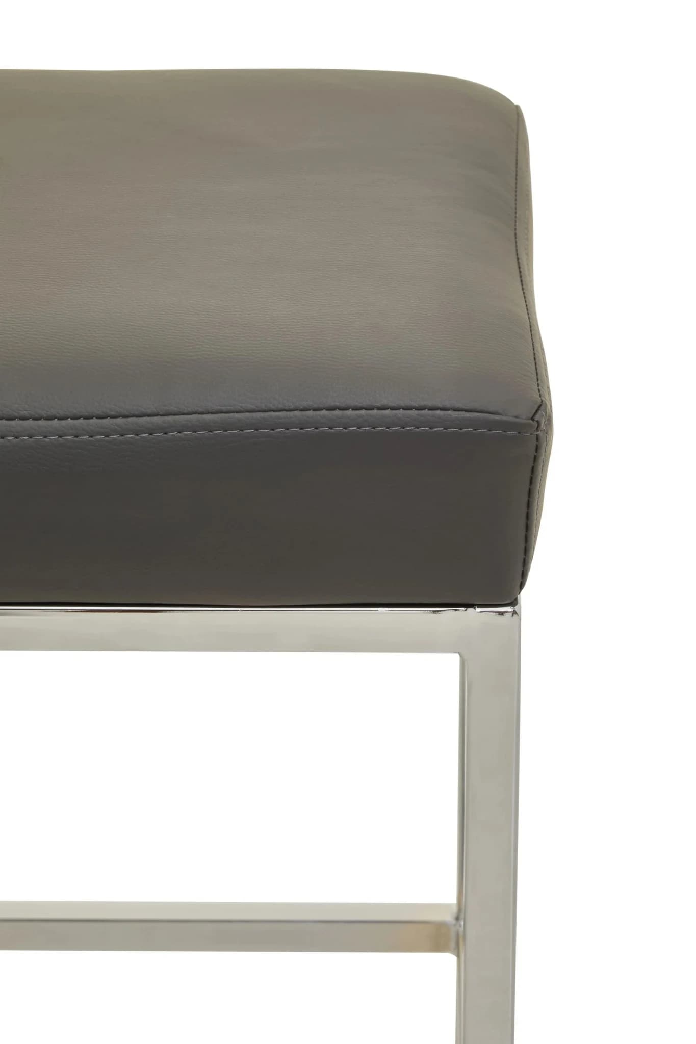 Baina Dark Grey And Chrome Finish Bar Stool - Seating, photo 5 of 7