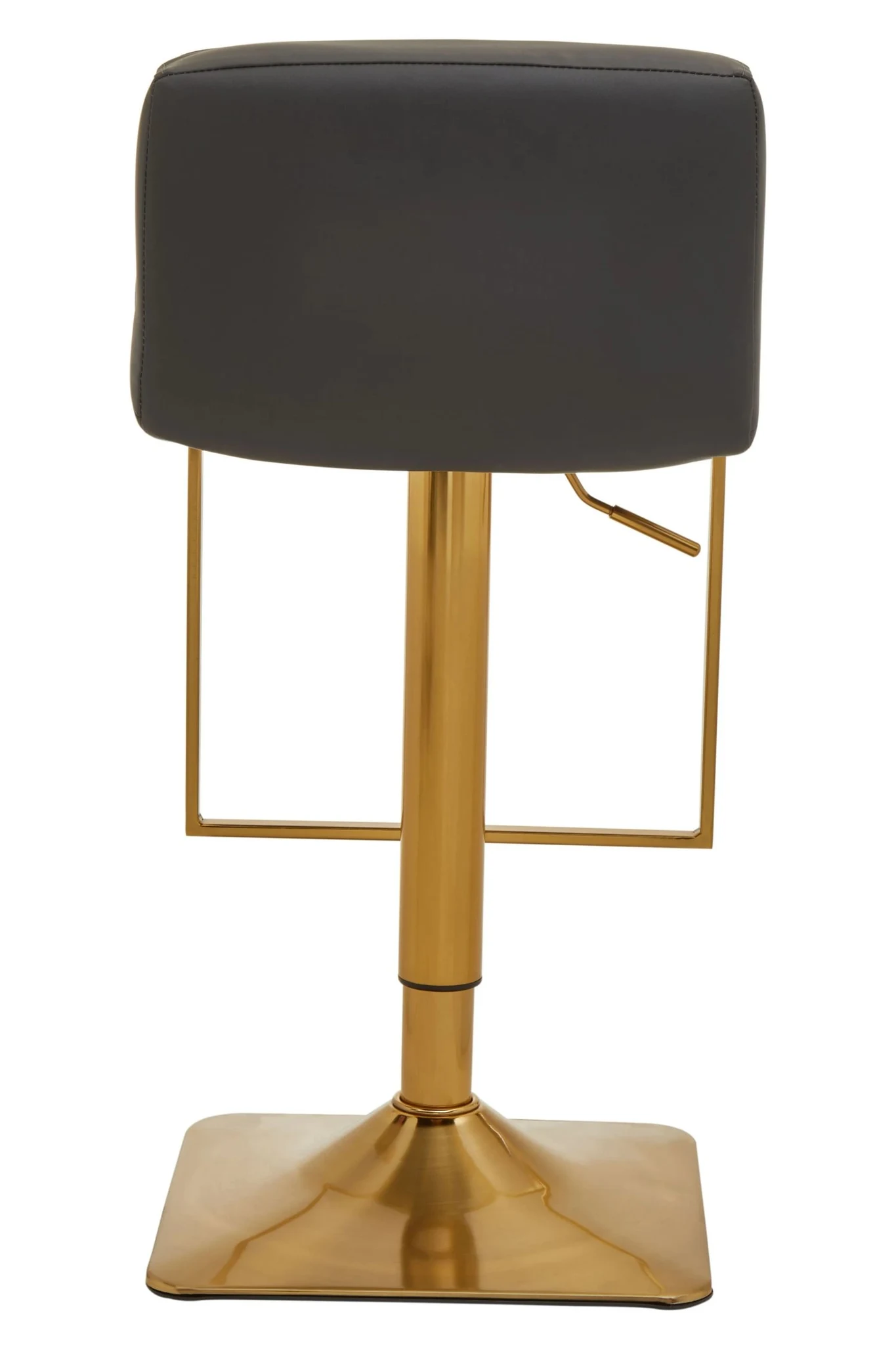Baina Dark Grey And Gold Square Base Bar Stool - Seating, photo 2 of 8