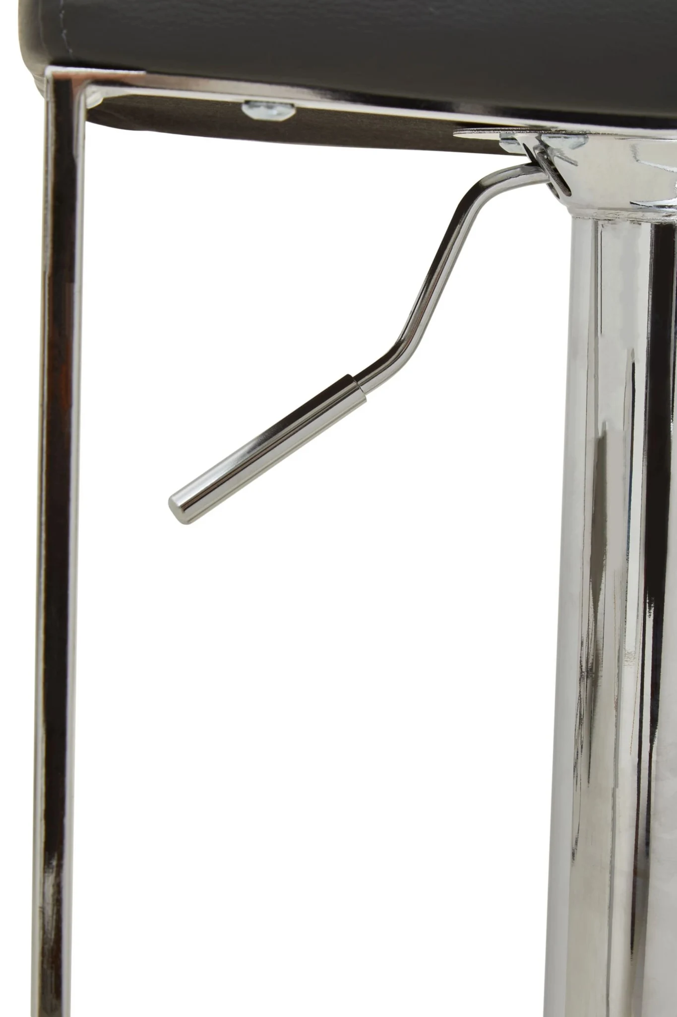 Baina Dark Grey And Chrome Square Base Bar Stool - Seating, photo 5 of 8