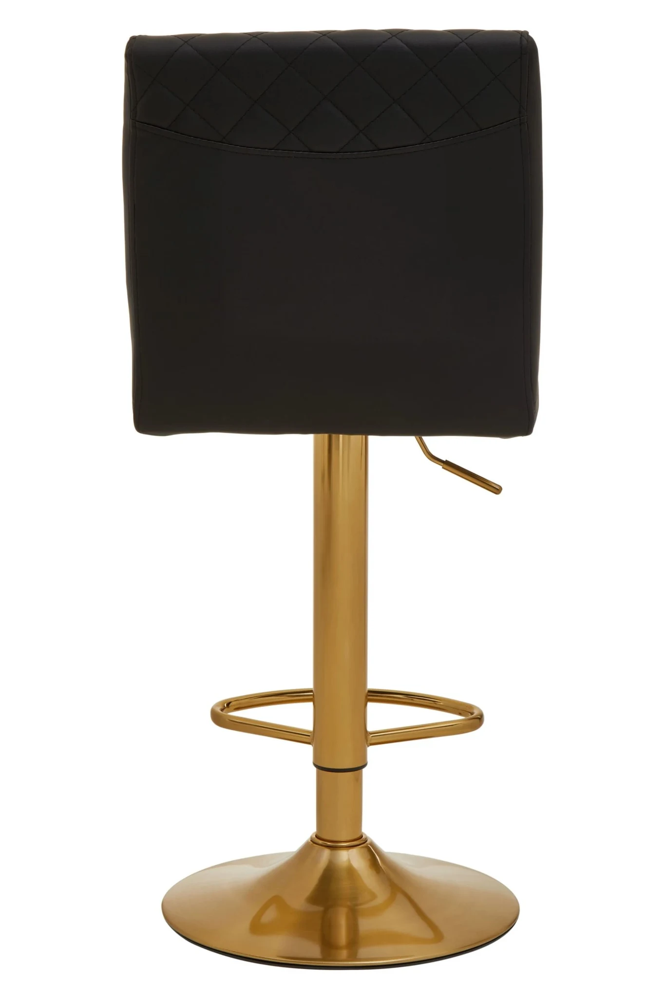 Baina Black And Gold Bar Stool With Round Base - Seating, photo 3 of 8
