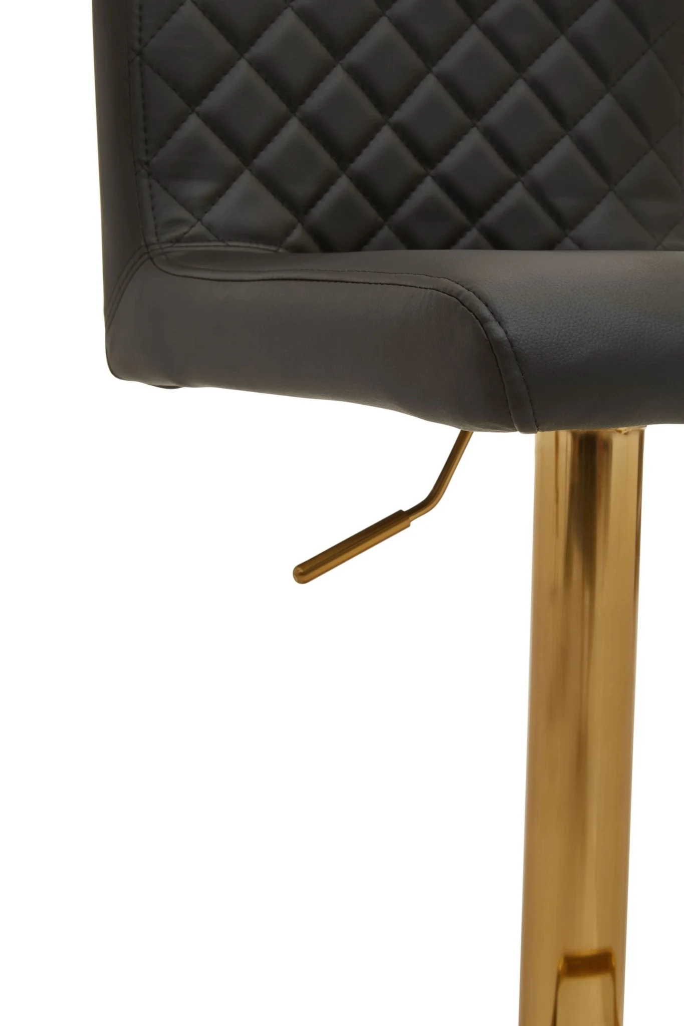 Baina Black And Gold Bar Stool With Round Base - Seating, photo 6 of 8