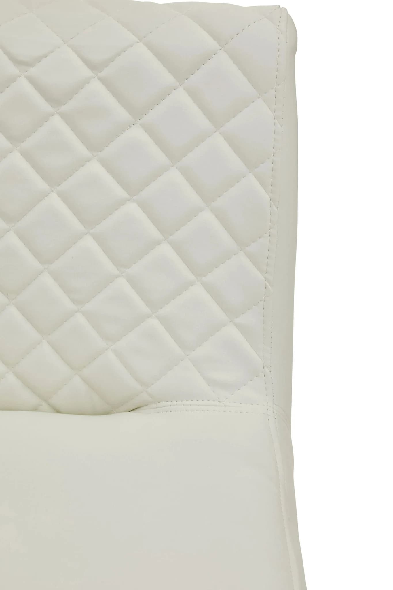 Baina White And Gold Bar Stool With Round Base - Seating, photo 6 of 8