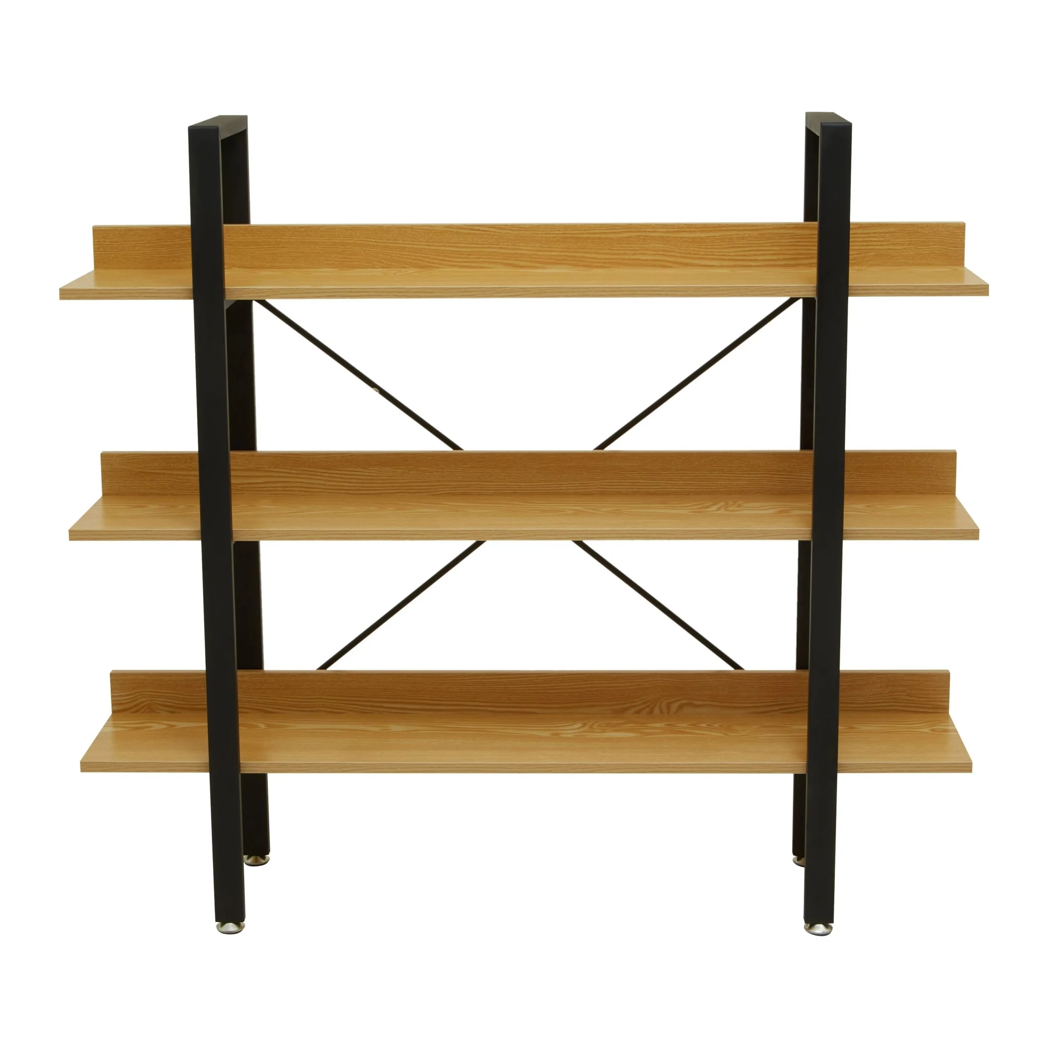 Laxton 3 Tier Light Oak Effect Shelving Unit - Bookcases & shelving, photo 4 of 7