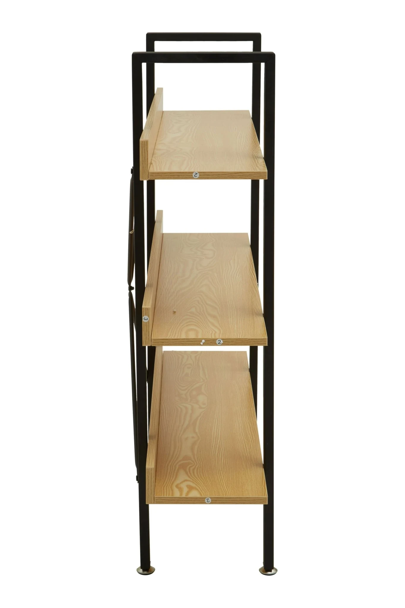 Laxton 3 Tier Light Oak Effect Shelving Unit - Bookcases & shelving, photo 3 of 7