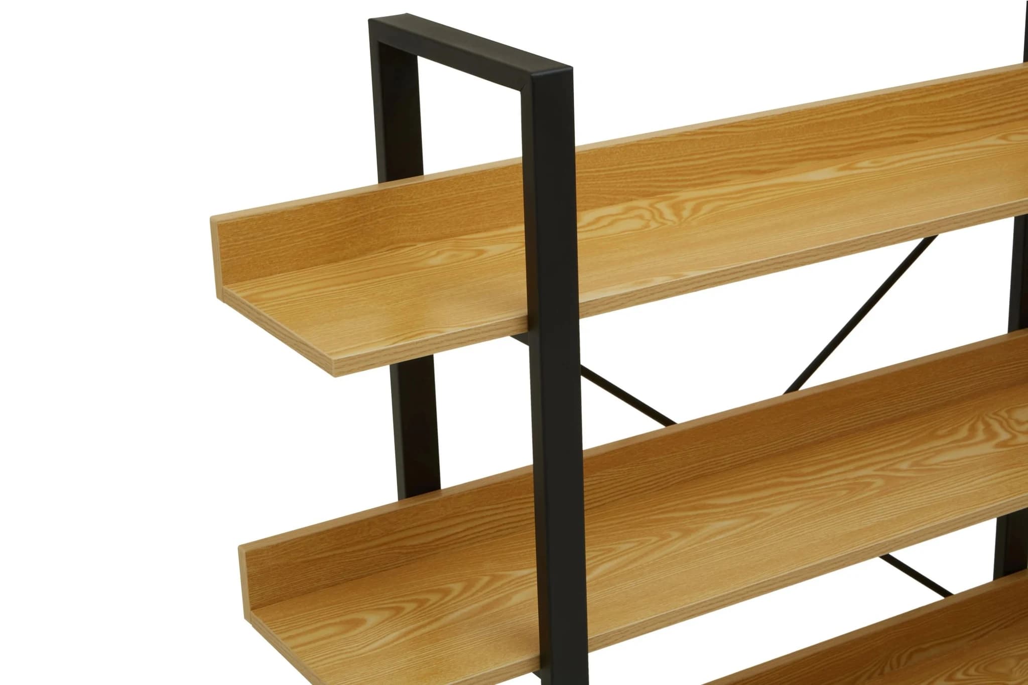 Laxton 3 Tier Light Oak Effect Shelving Unit - Bookcases & shelving, photo 7 of 7